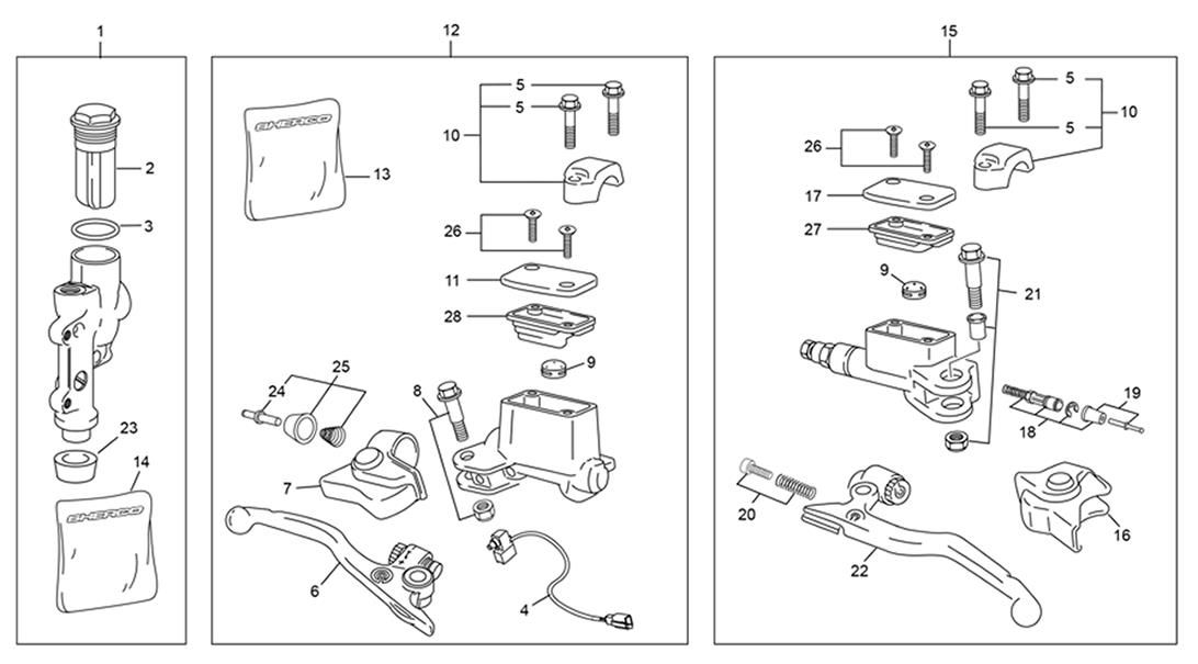 Picture of 07 - MASTER CYLINDER FRONT CALIPER CLUTCH