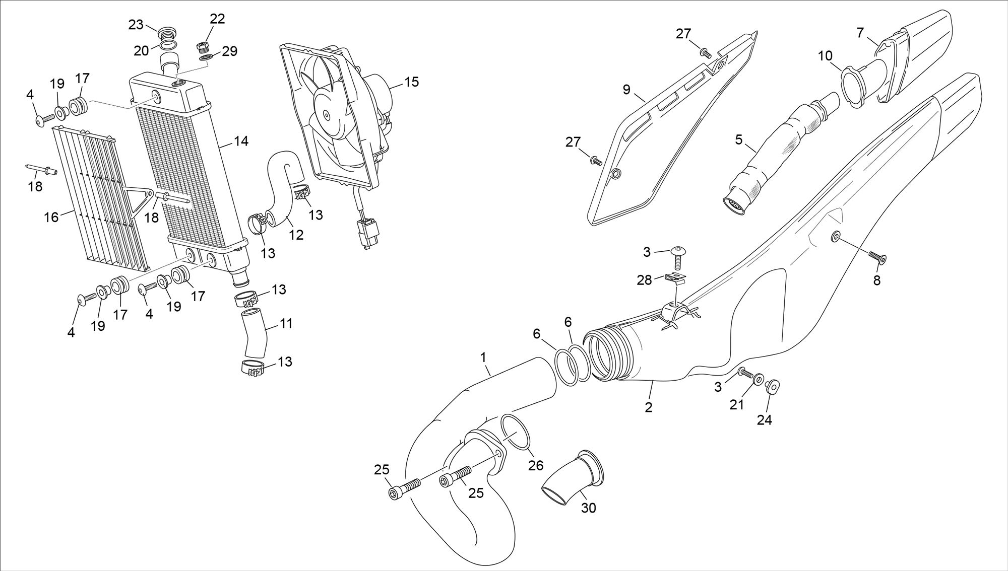 Picture of 04 - RADIATOR-EXHAUST
