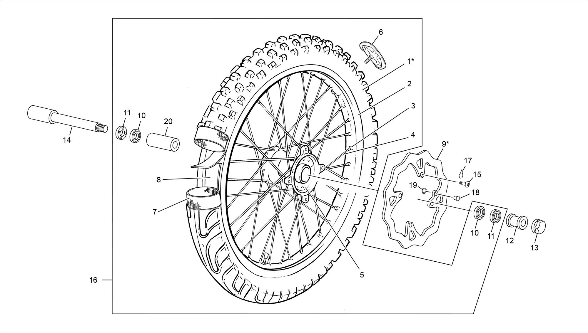 Picture of 10 - FRONT WHEEL