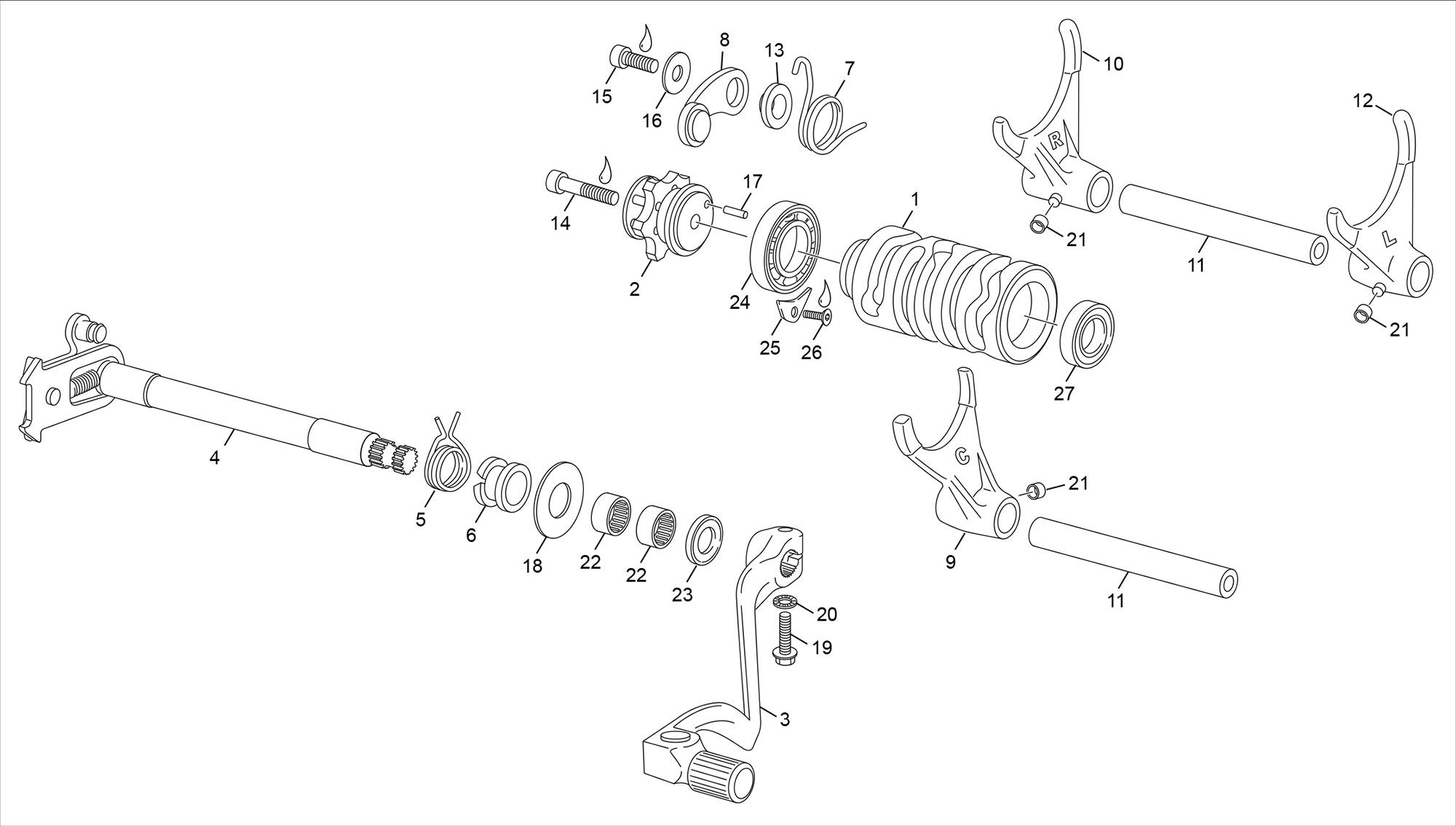 Picture of 15 - GEAR SELECTOR GROUP