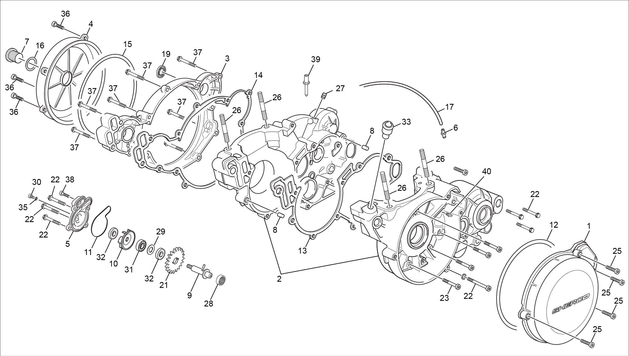 Picture of 14 - CRANKCASE ASSEMBLY