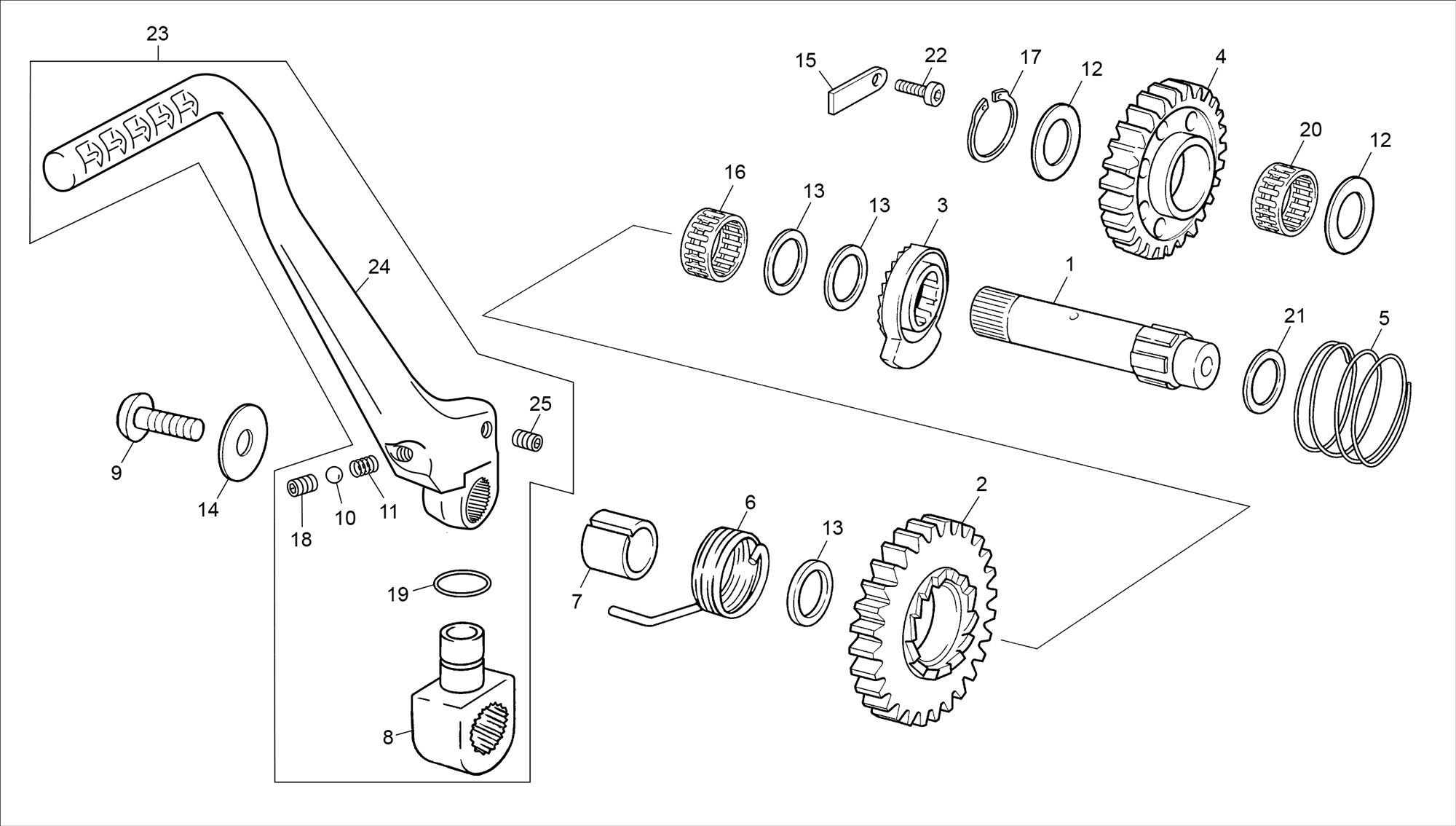 Picture of 12 - KICKSTARTER ASSEMBLY