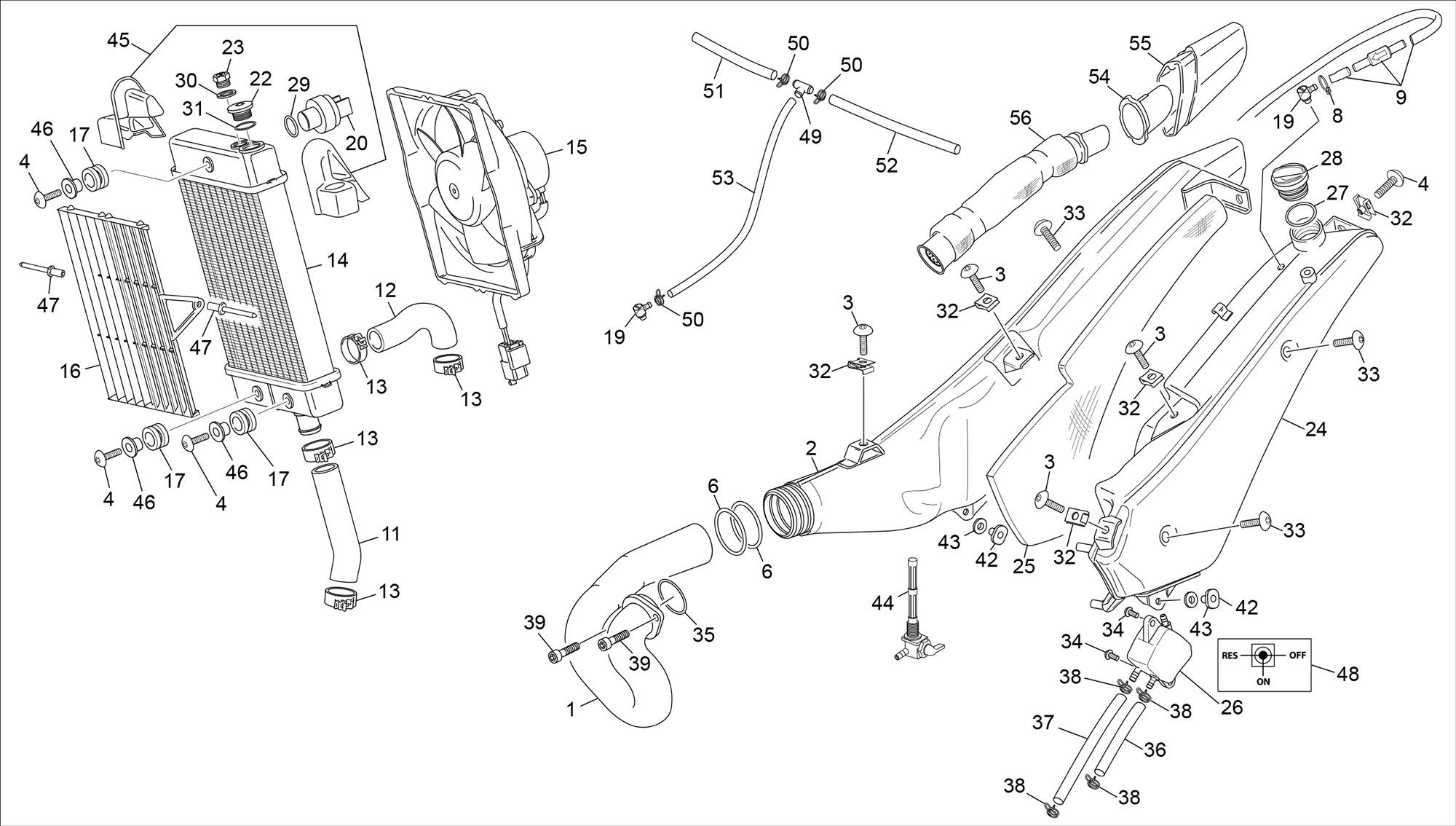 Picture of 04 - RADIATOR - EXHAUST