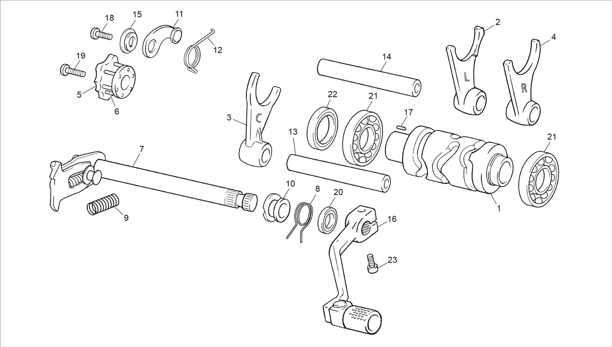 Picture of 13 - GEAR SELECTOR GROUP
