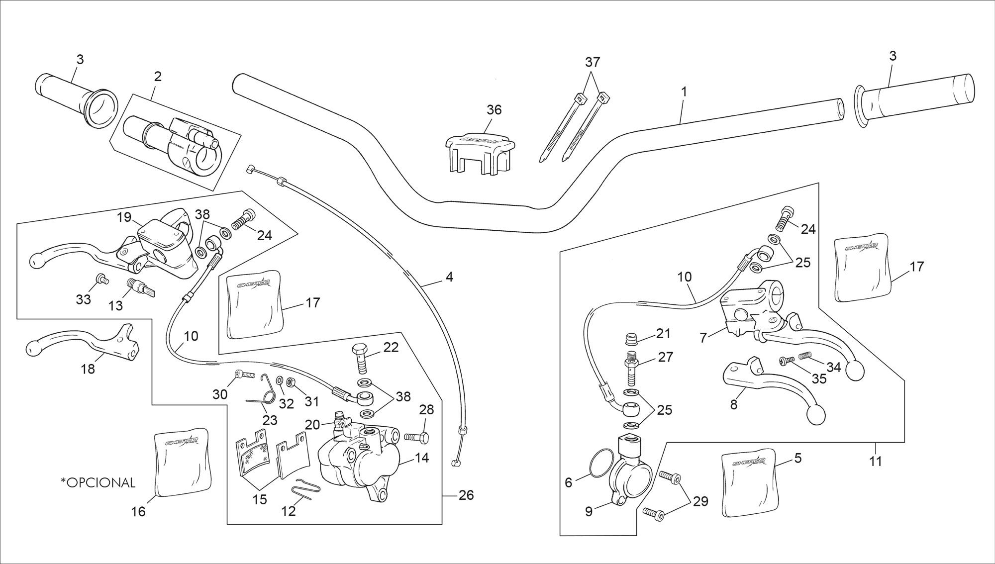 Picture of 08 - HANDLEBAR