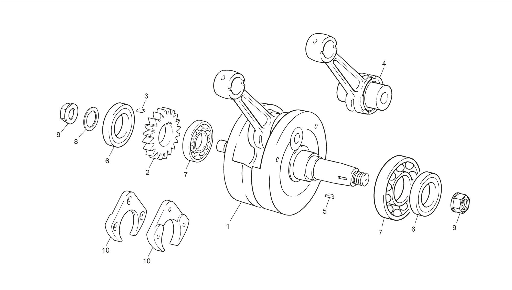 Picture of 15 - CRANKSHAFT ASSEMBLY