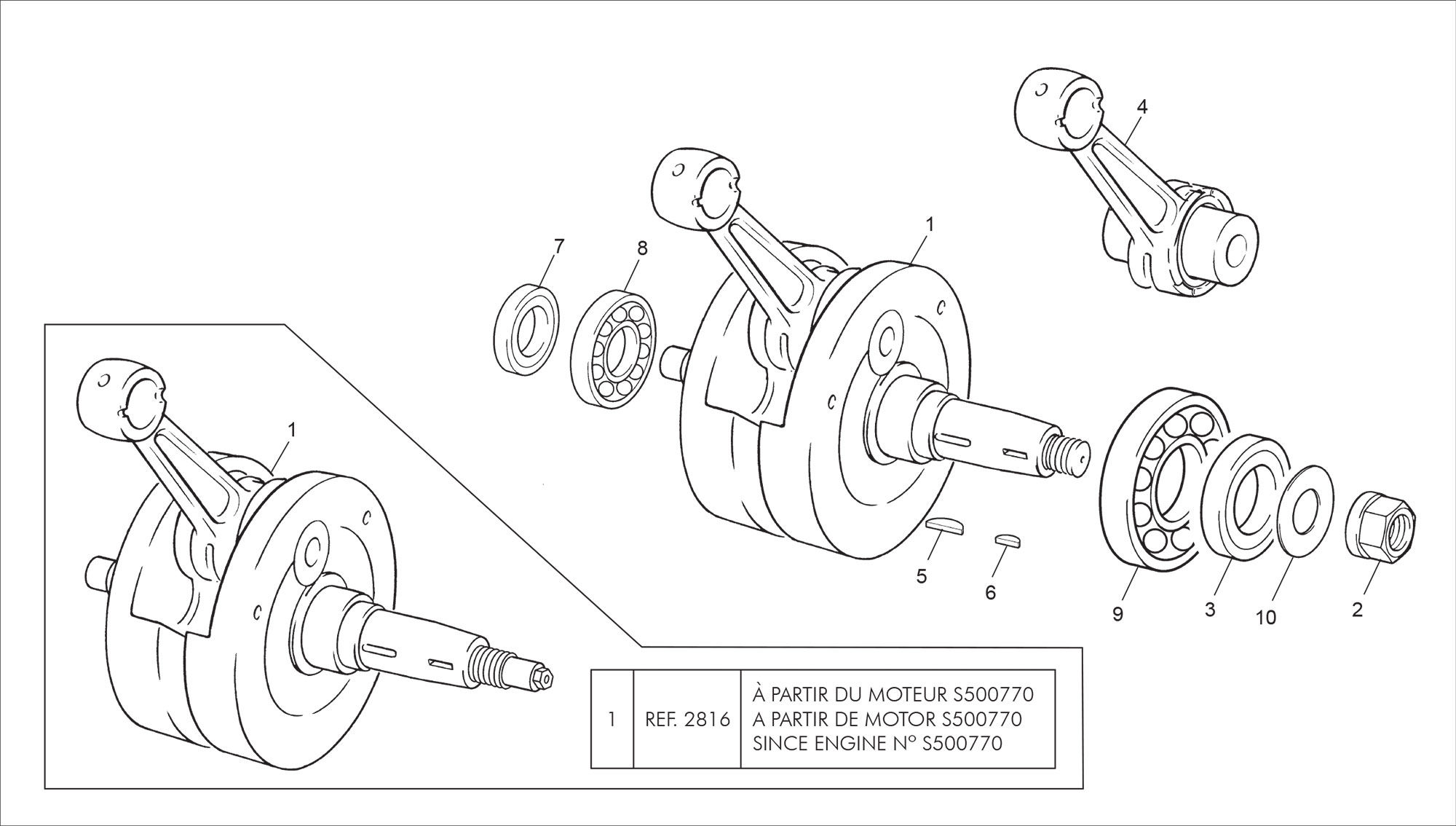 Picture of 14 - CRANKSHAFT ASSEMBLY