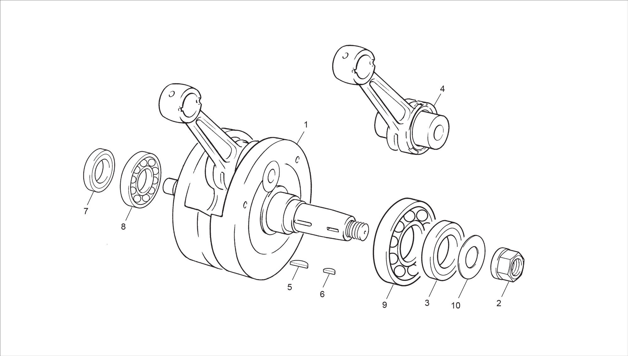 Picture of 14 - CRANKSHAFT ASSEMBLY