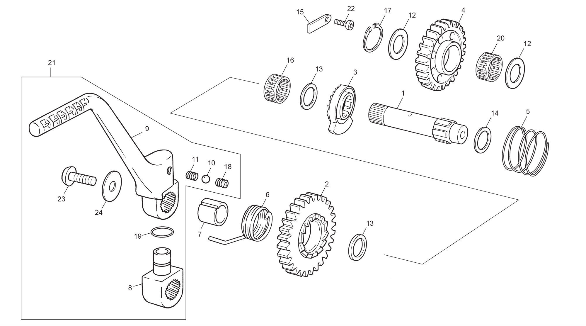 Picture of 11 - KICKSTARTER ASSEMBLY