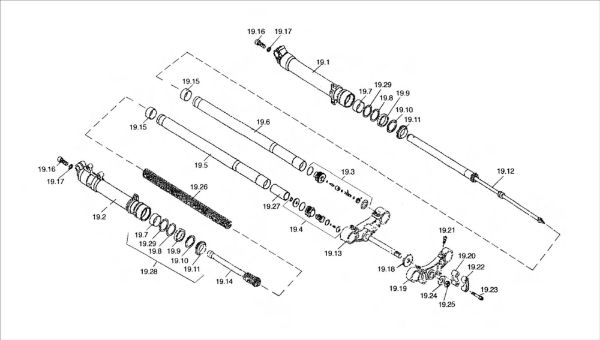 Sherco. 15 - Front Suspension - , Sherco
