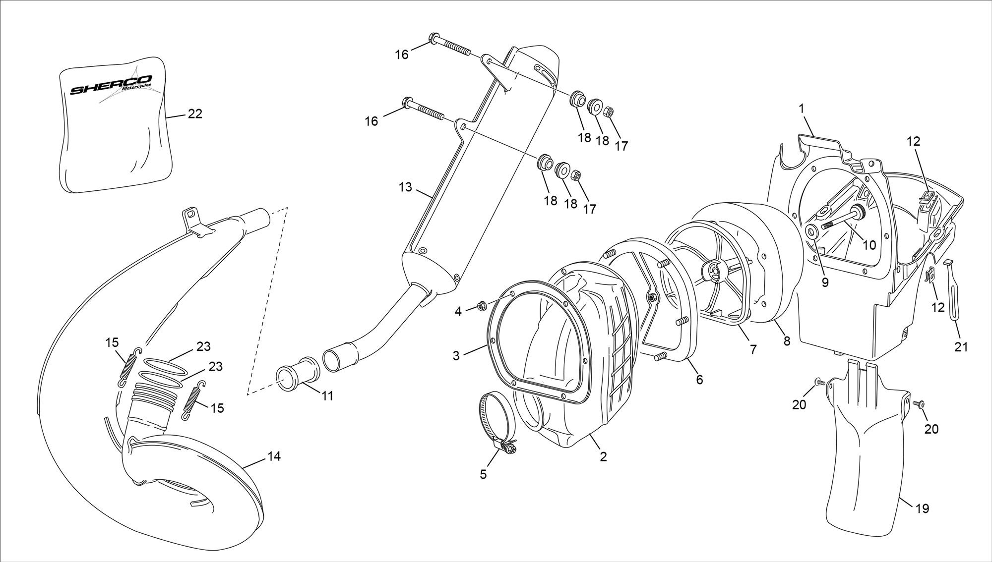 Picture of 05 - AIR FILTER BOX - EXHAUST SYSTEM