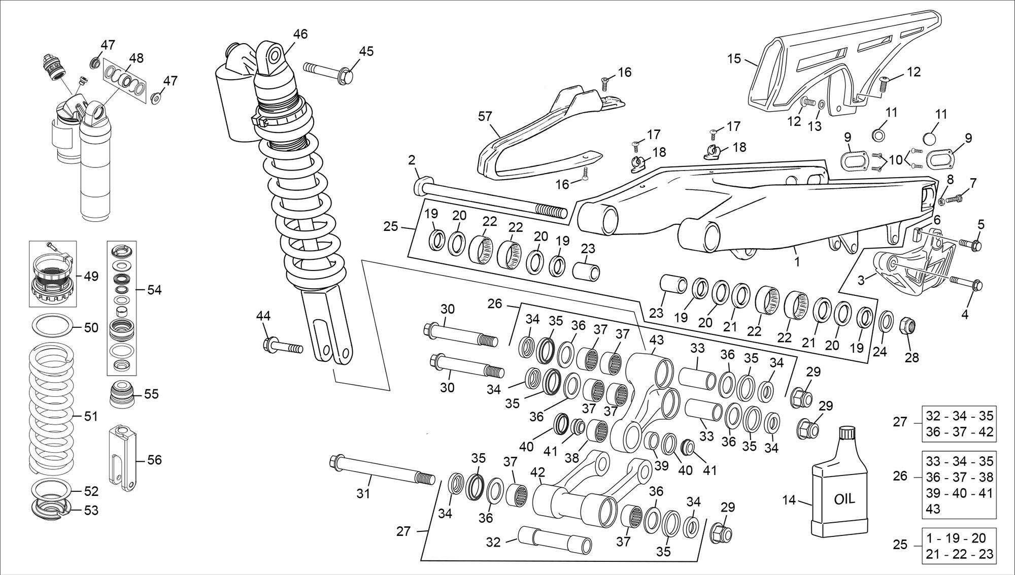 Picture of 03 - REAR SHOCK - SWINGARM