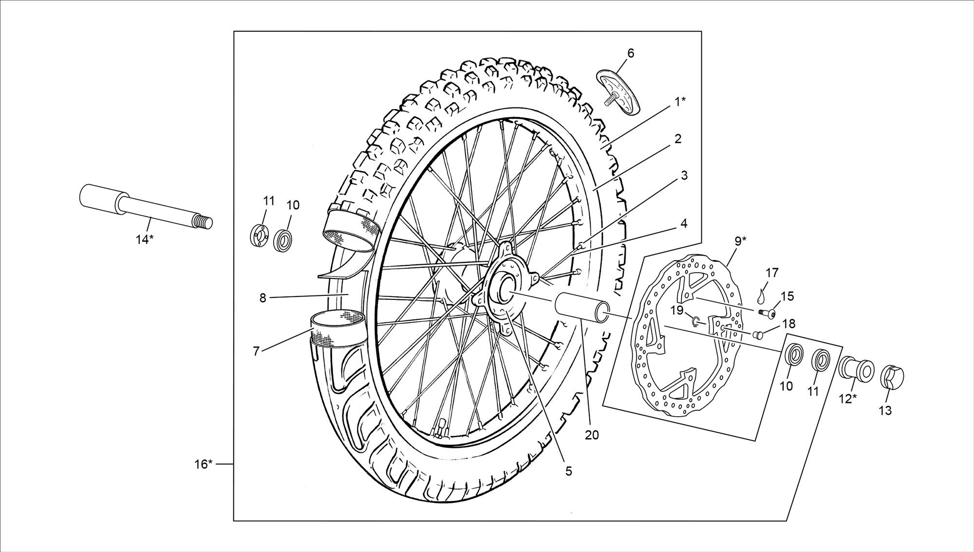 Picture of 10 - FRONT WHEEL