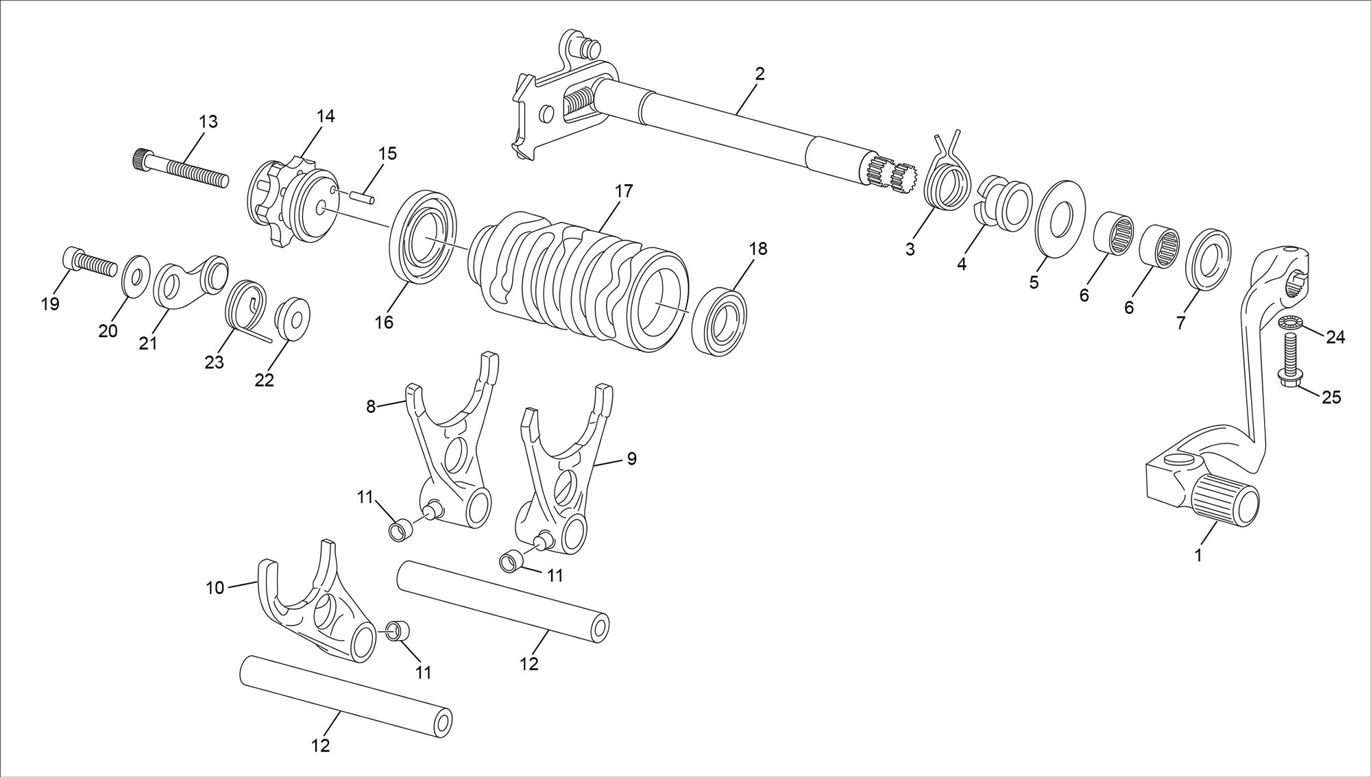 Picture of 16 - GEAR SELECTOR GROUP