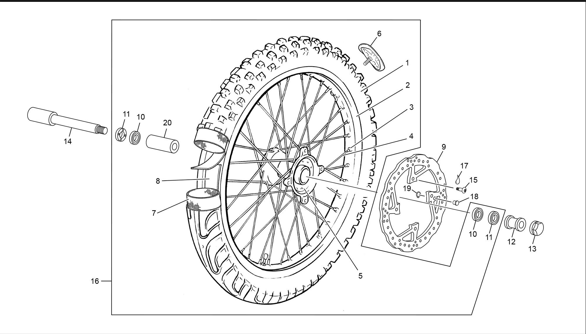 Picture of 11 - FRONT WHEEL