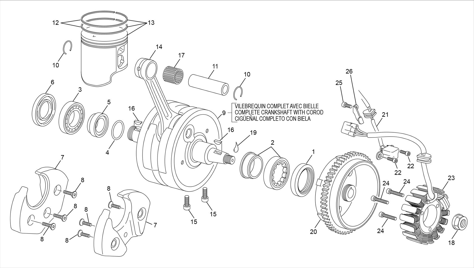 Picture of 20 - CRANKSHAFT ASSEMBLY