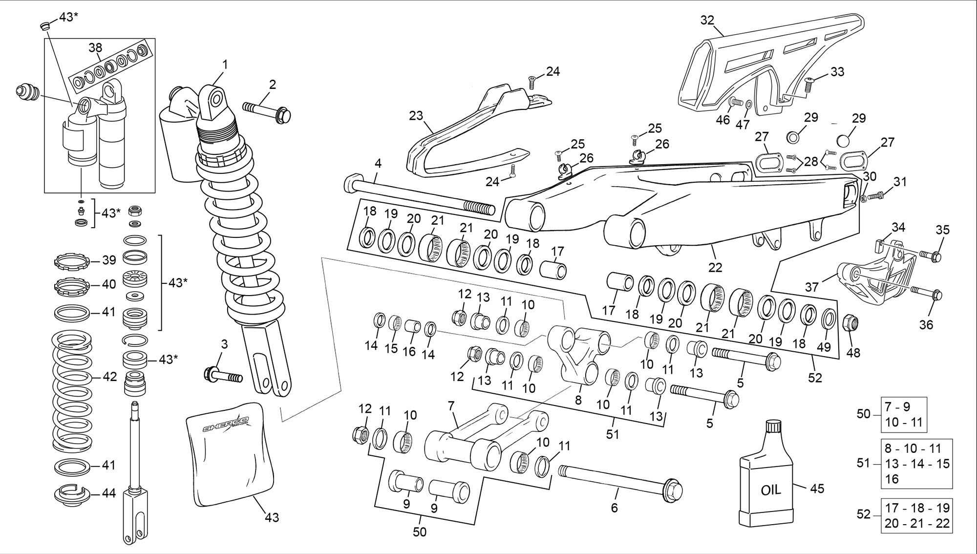 Picture of 04 - REAR SHOCK - SWINGARM