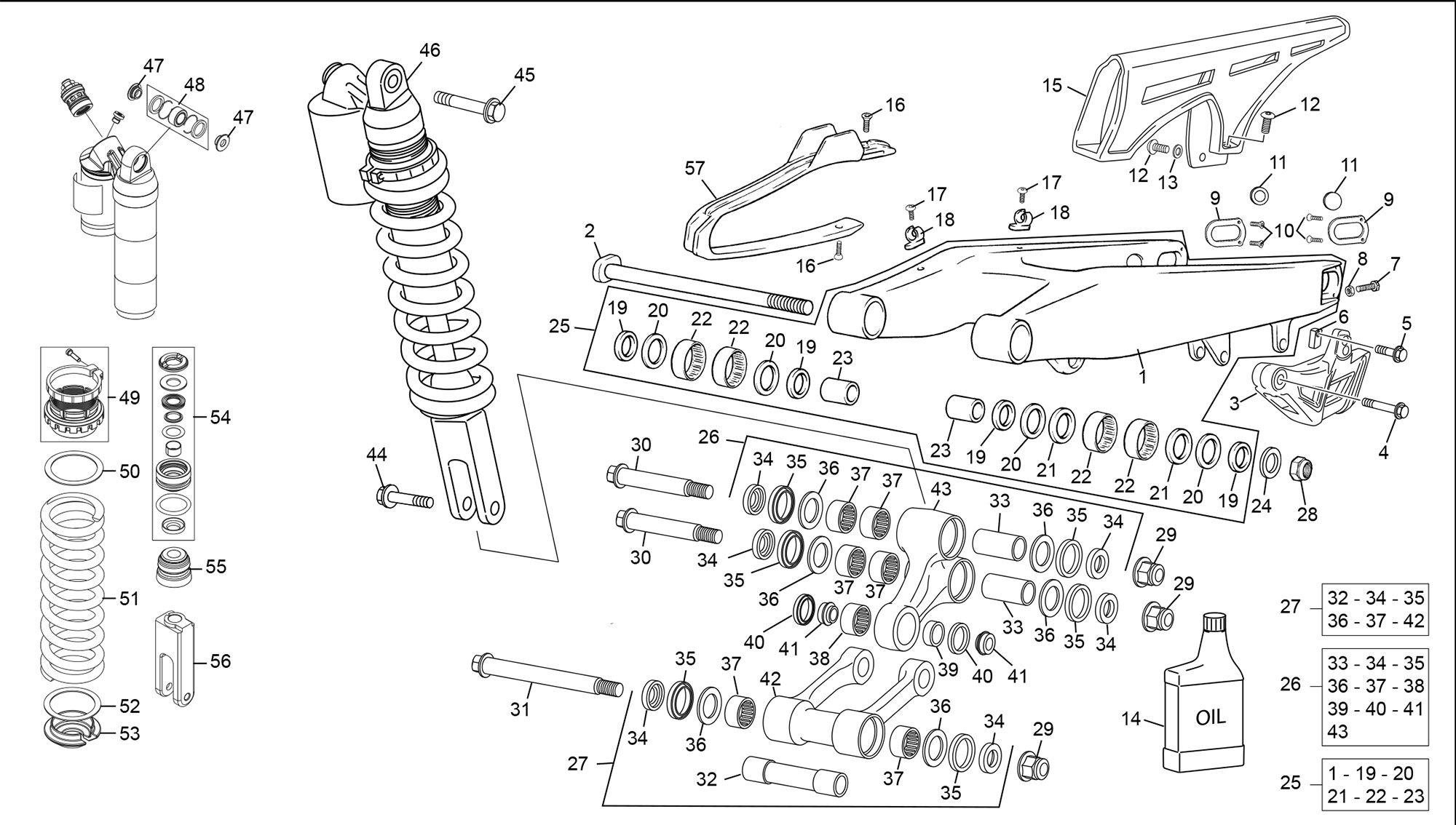 Picture of 04 - REAR SHOCK - SWINGARM