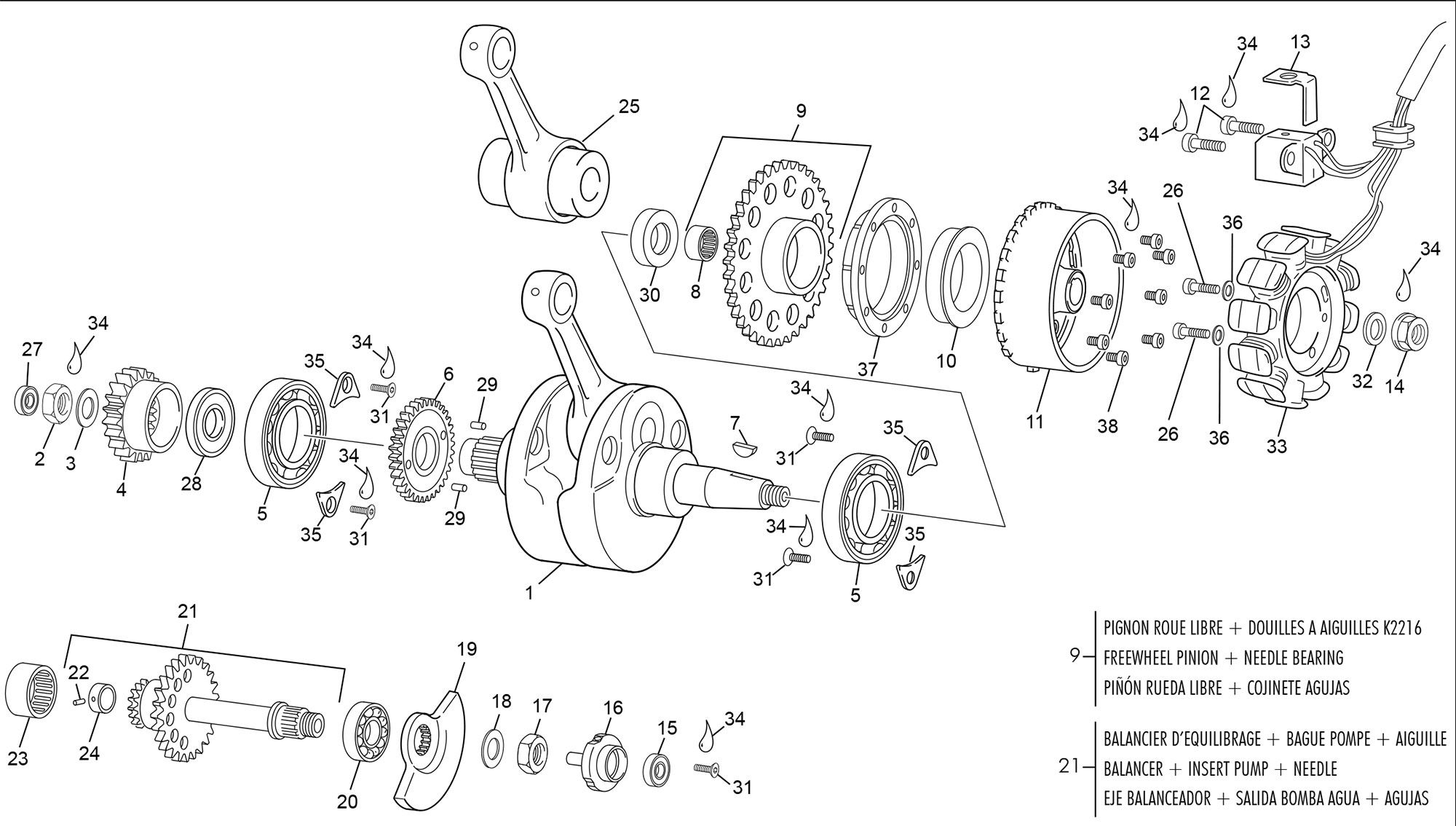 Picture of 20 - CRANKSHAFT ASSEMBLY