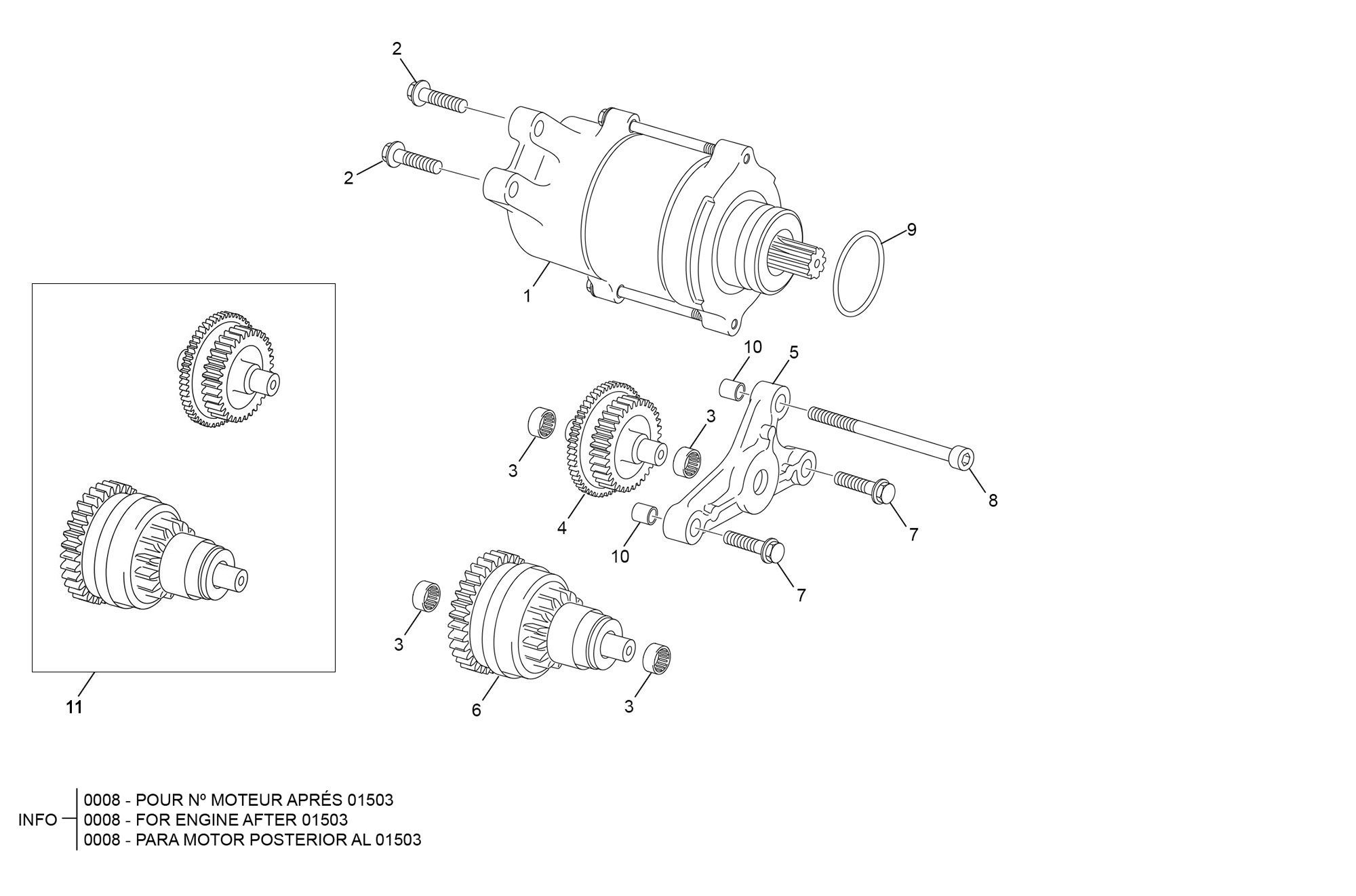 Picture of 16 - STARTER MOTOR