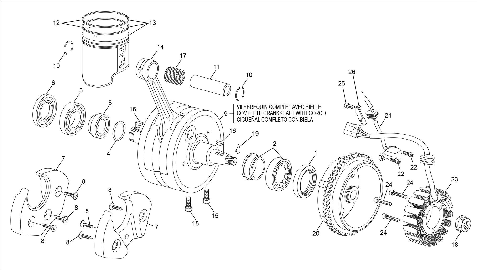 Picture of 19 - CRANKSHAFT ASSEMBLY