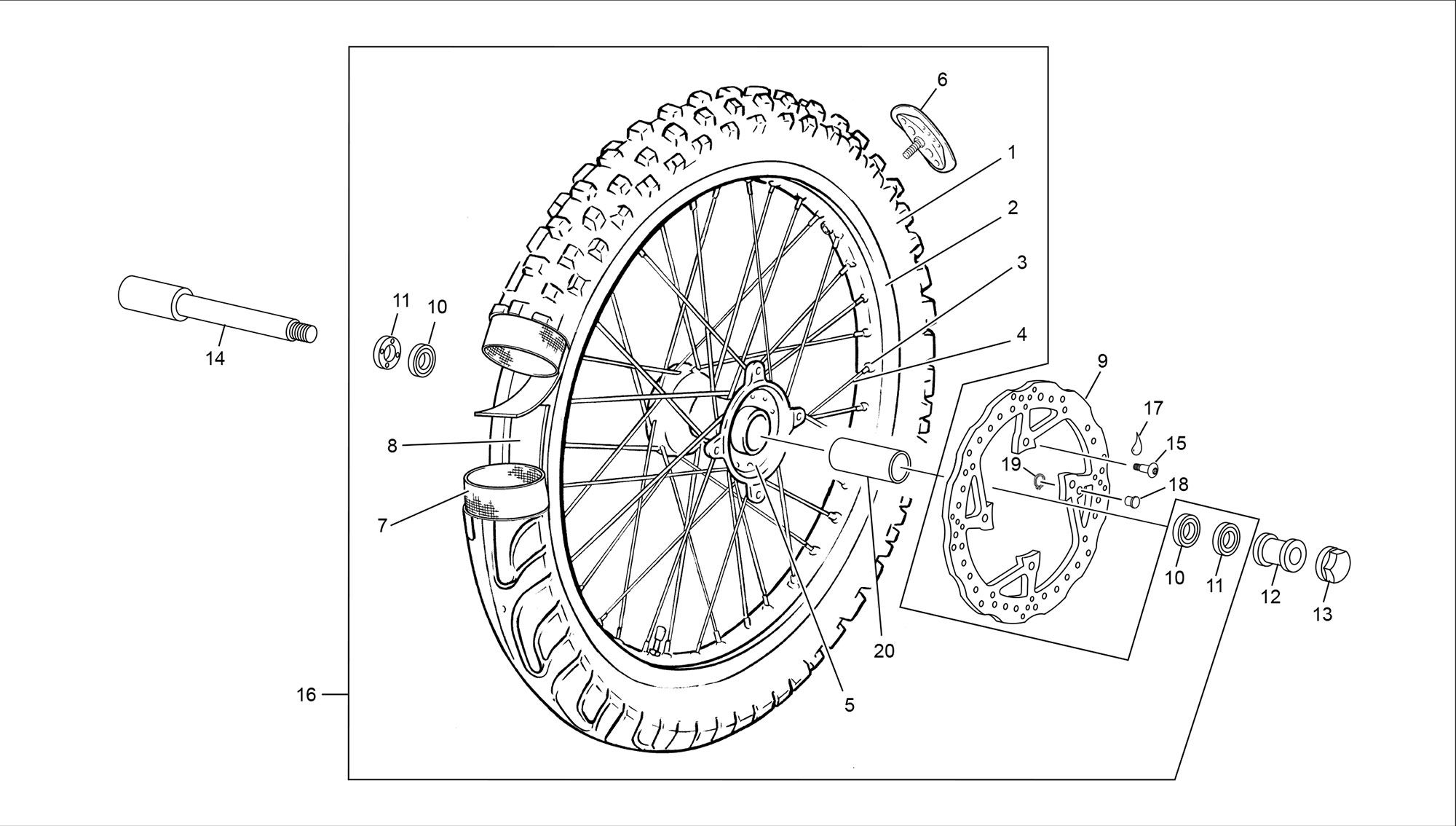 Picture of 11 - FRONT WHEEL