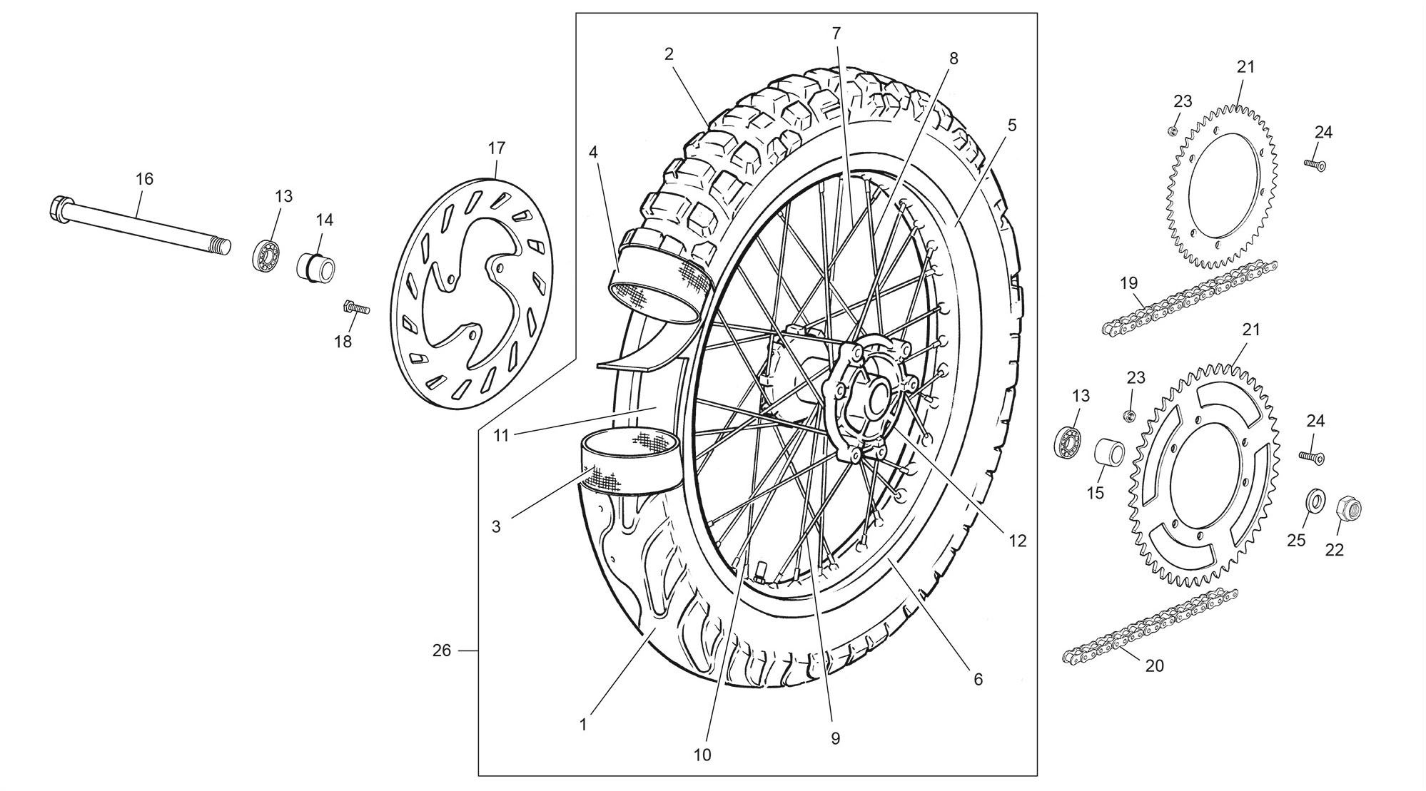 Picture of 17 - REAR WHEEL