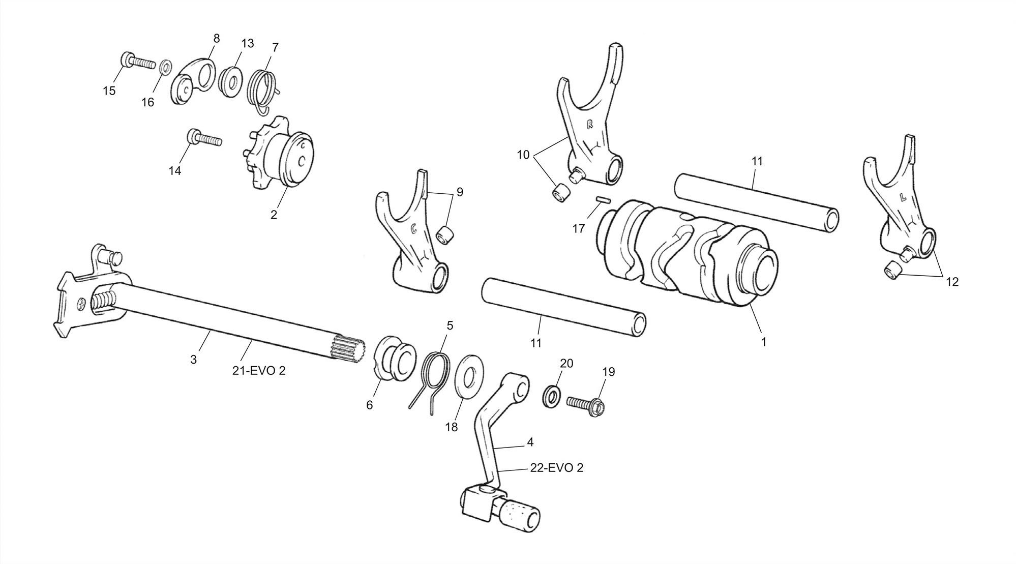 Picture of 14 - GEAR SELECTOR GROUP