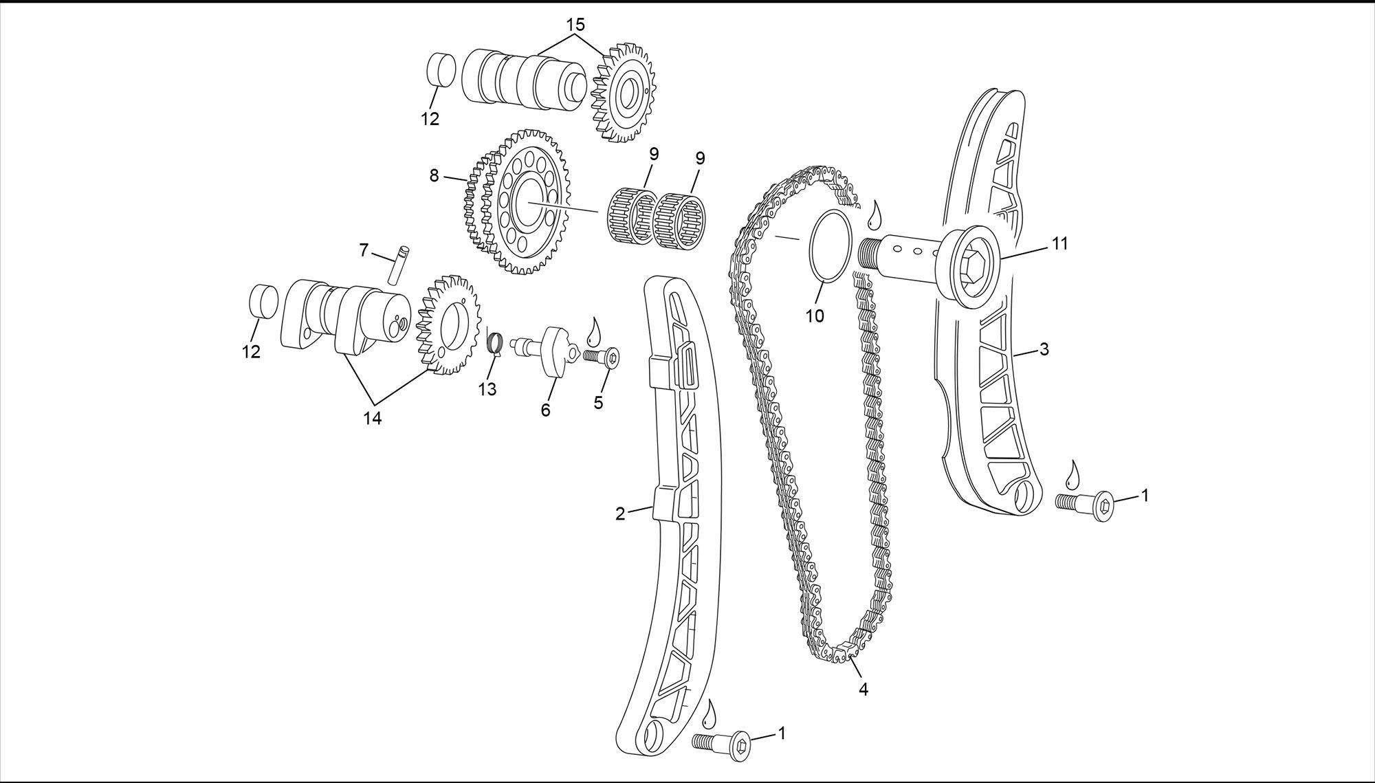 Picture of 24 - CAMSHAFT AND DRIVE ASSEMBLY