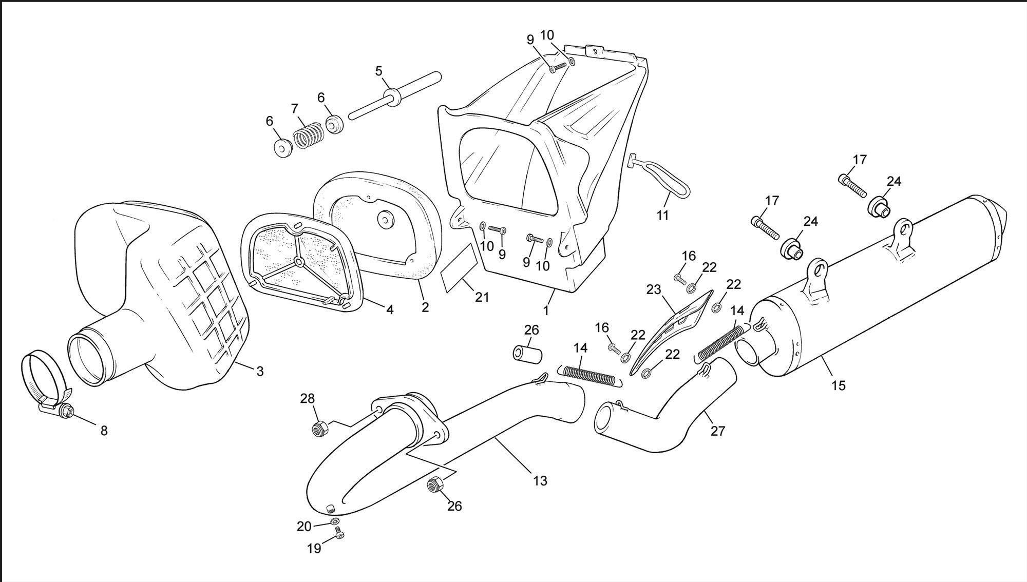 Picture of 05 - AIR FILTER BOX - EXHAUST SYSTEM