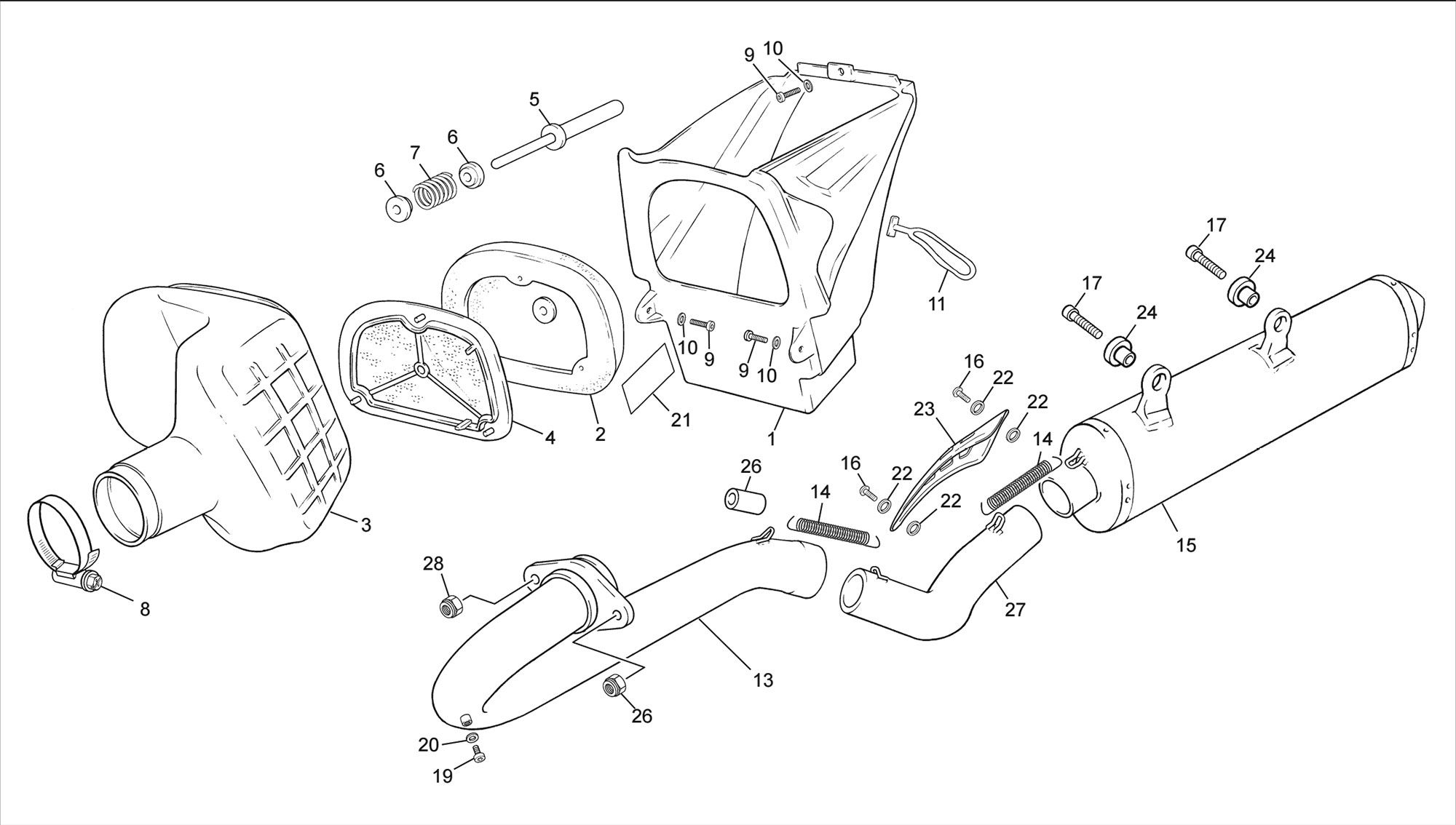 Picture of 05 - AIR FILTER BOX - EXHAUST SYSTEM