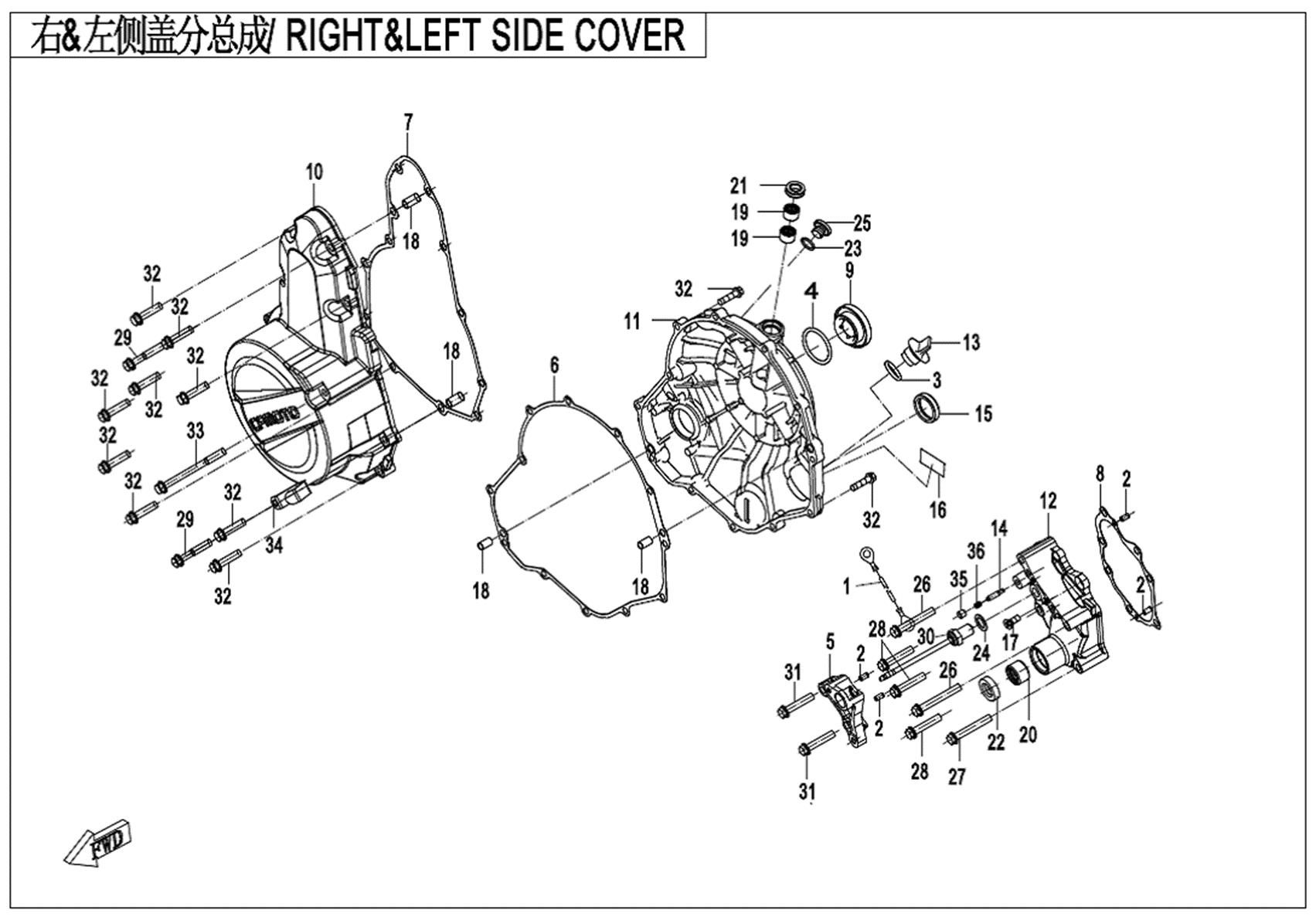 Picture of E01-2-V3 - RIGHT&LEFT SIDE COVER