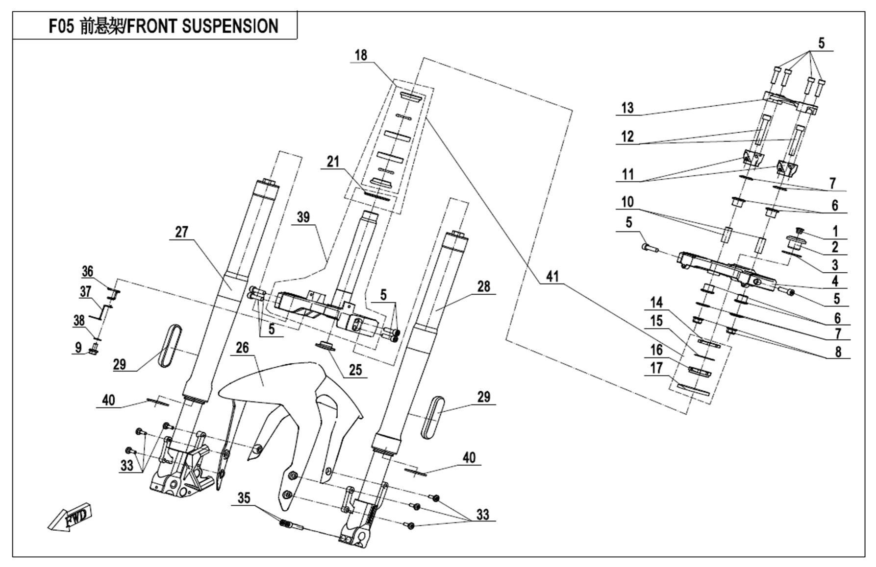 Picture of F05 - FRONT SUSPENSION