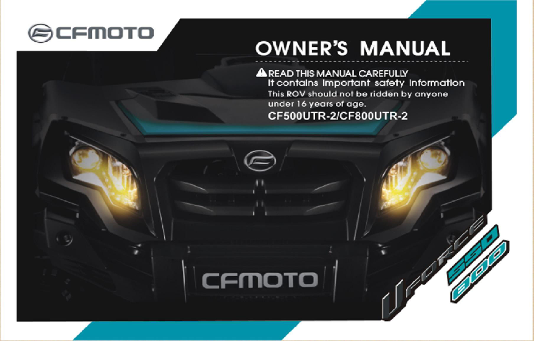 Picture of F38 - OWNER’S MANUAL
