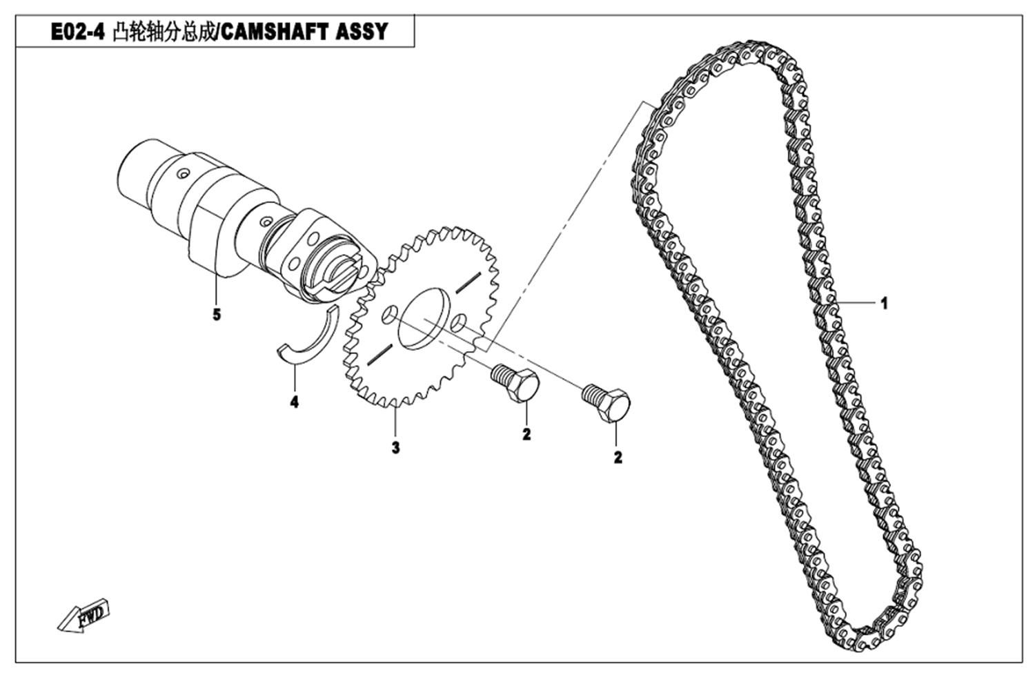 Picture of E02-4 - CAMSHAFT ASSY