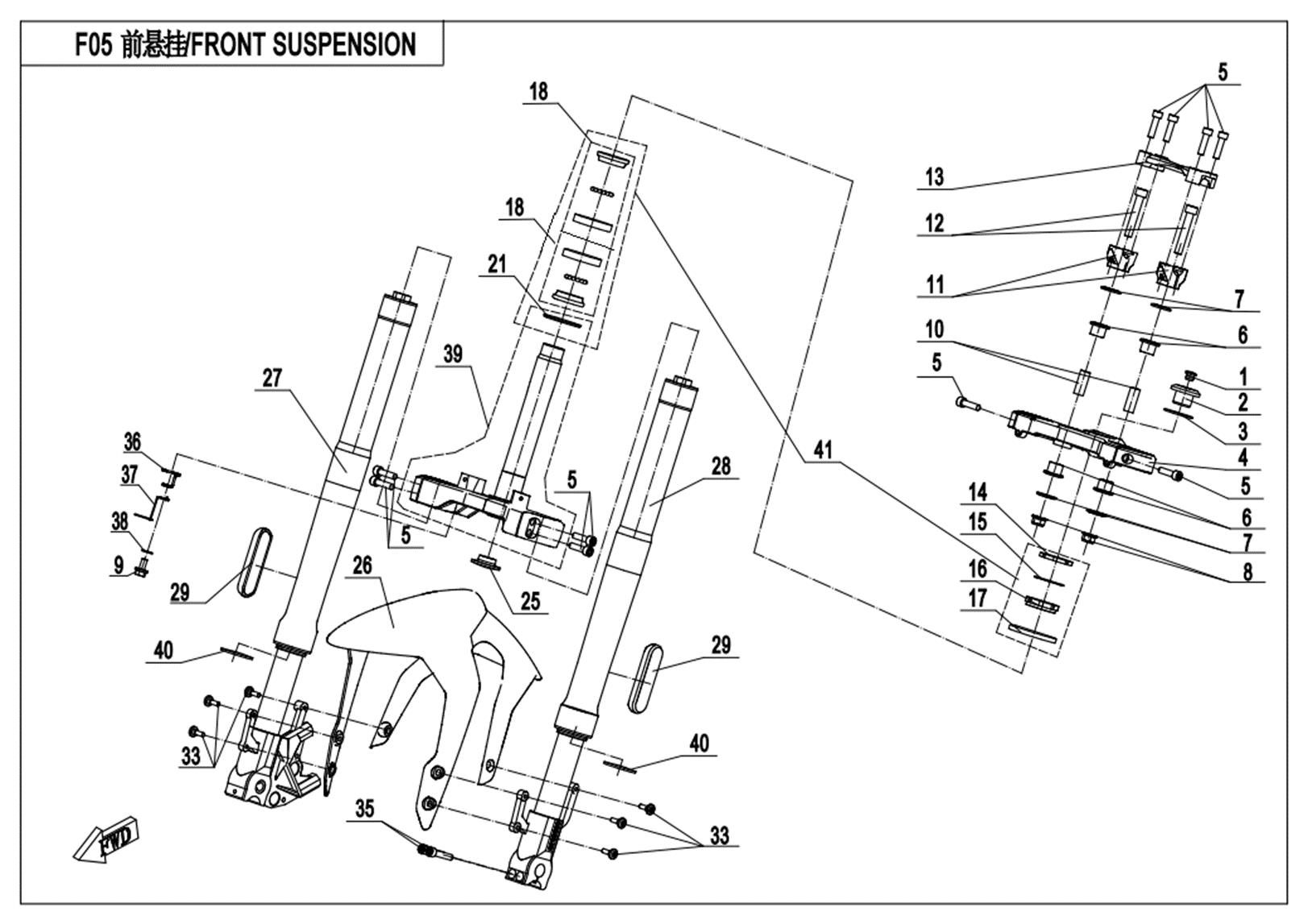 Picture of F05-A - FRONT SUSPENSION