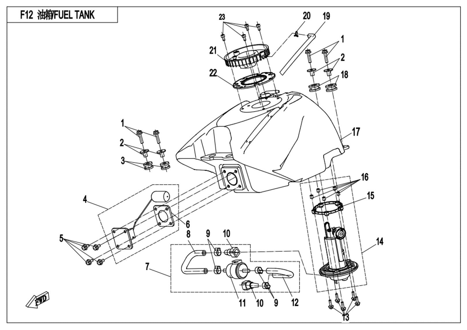 Picture of F12 - FUEL TANK