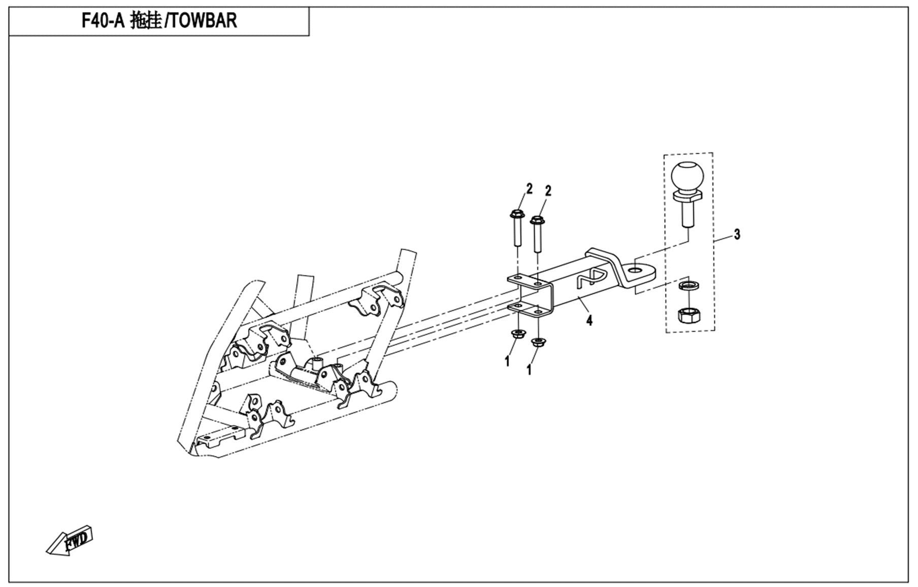 Picture of F40-A - TOWBAR