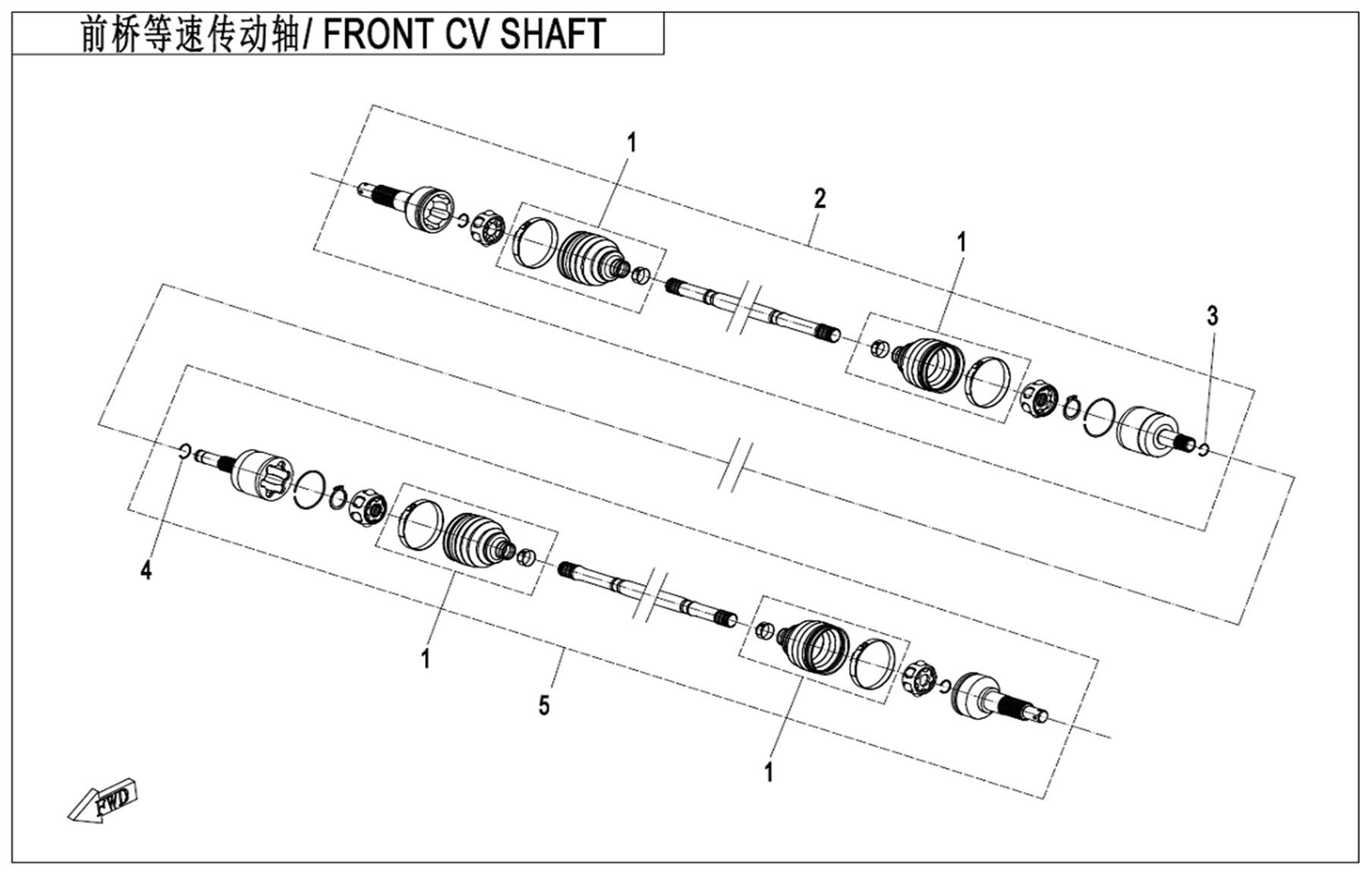 Picture of F27 - FRONT CV SHAFT