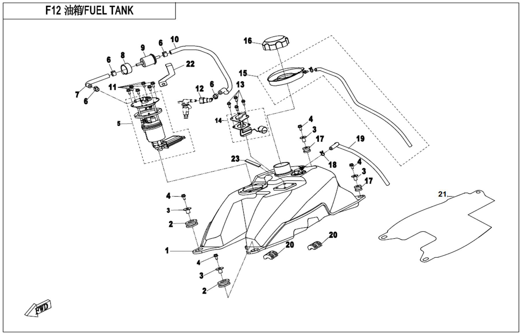 Picture of F12 - FUEL TANK