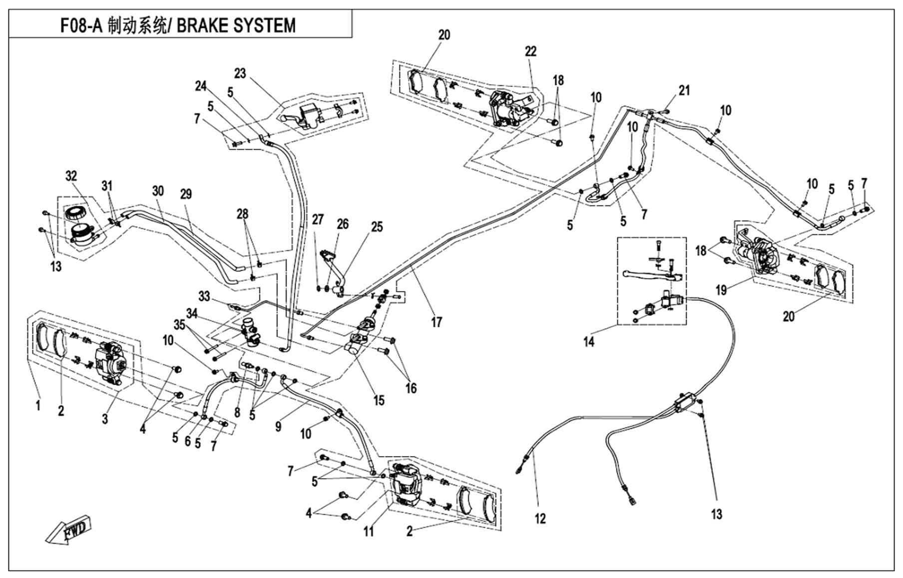 Picture of F08-A - BRAKE SYSTEM(LH,ORDINARY PLUG)