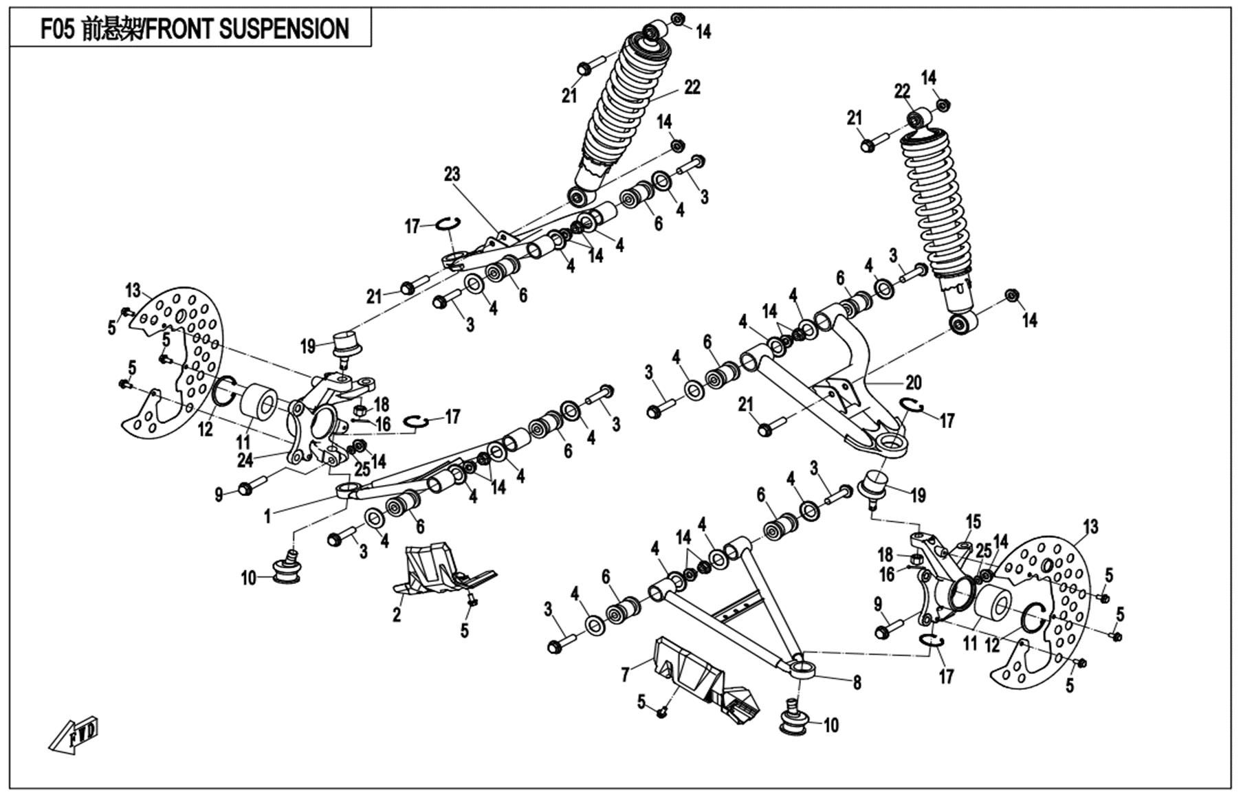 Picture of F05 - FRONT SUSPENSION
