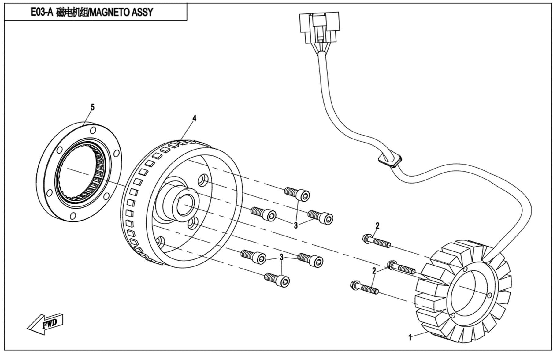 Picture of E03-A - MAGNETO ASSY.