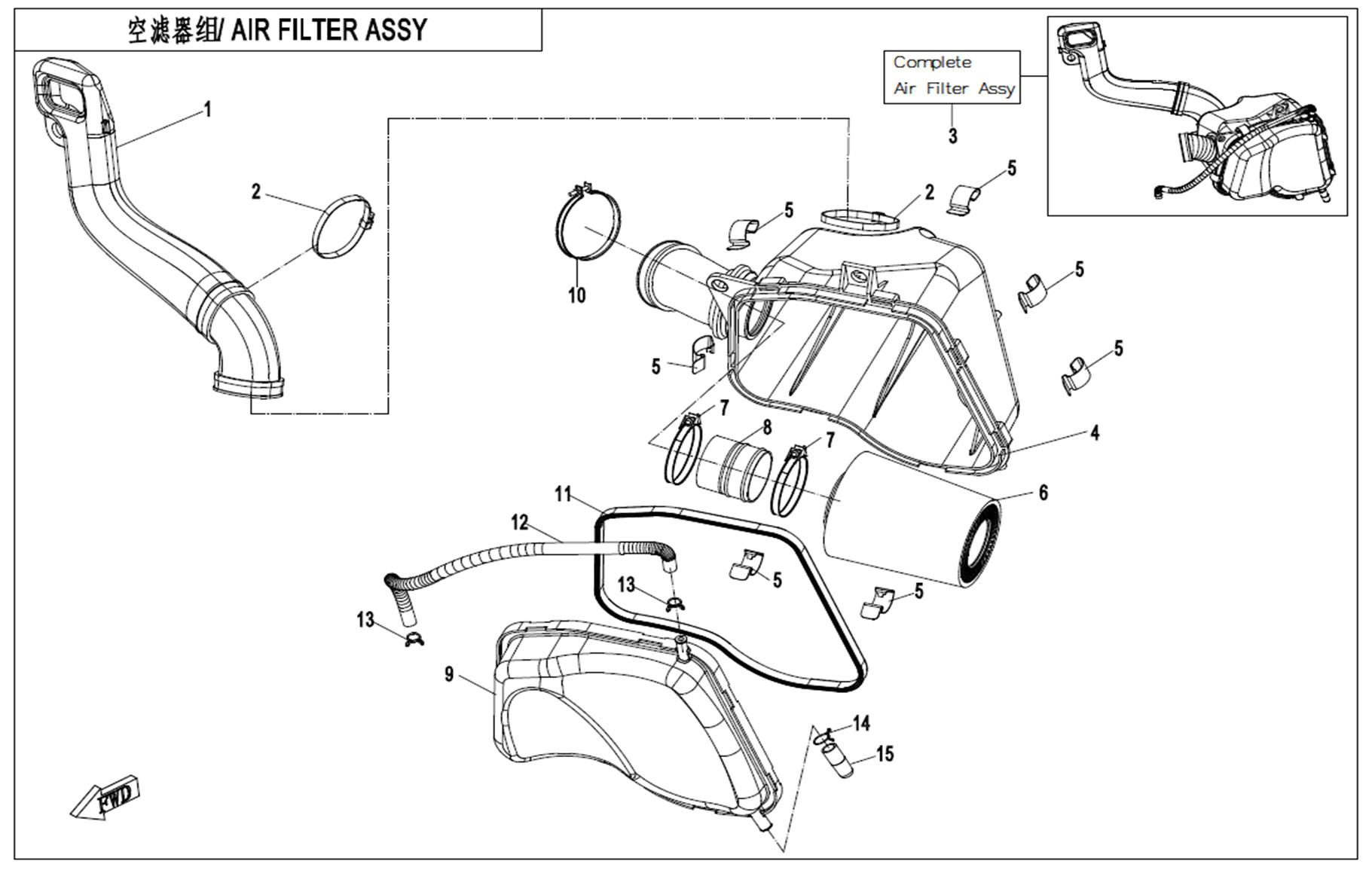CFMOTO. F41 - Air Filter Assy - , Sherco