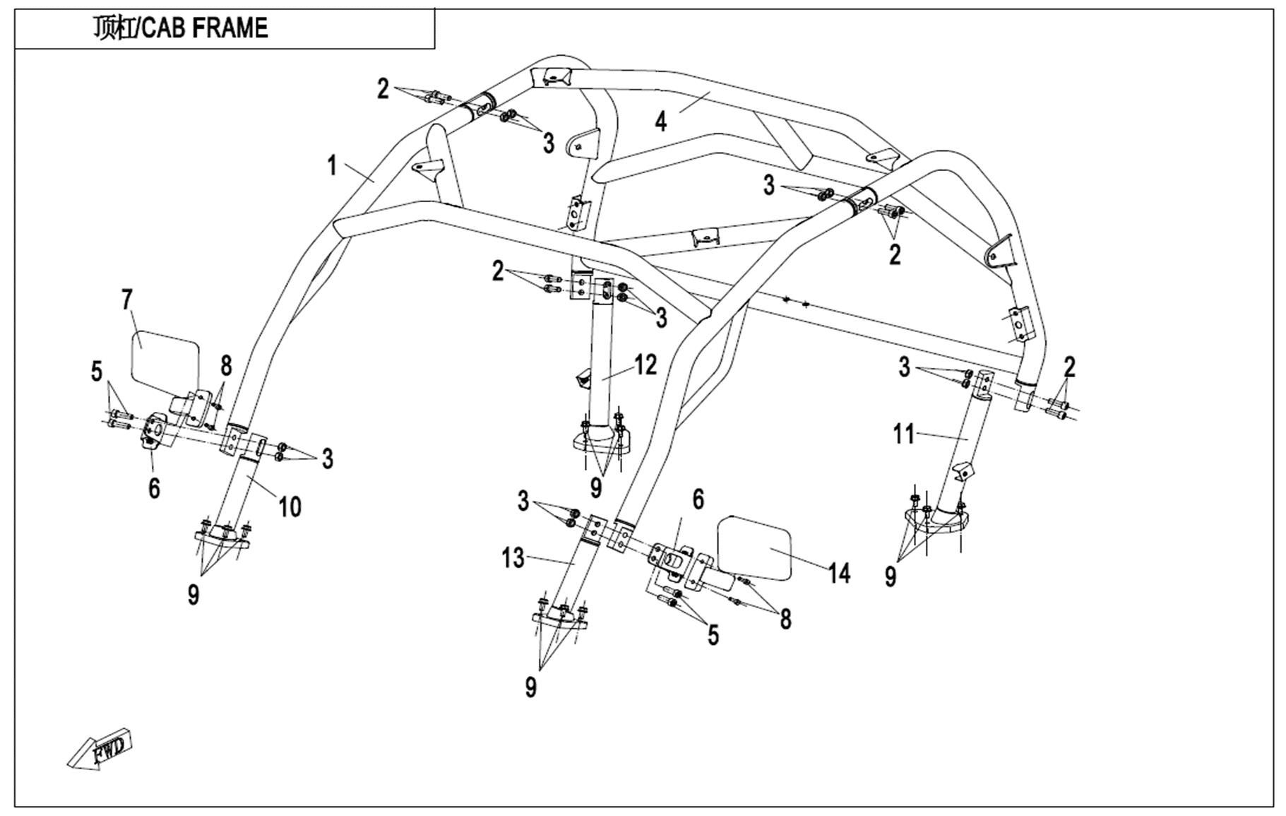 Picture of F23 - CAB FRAME