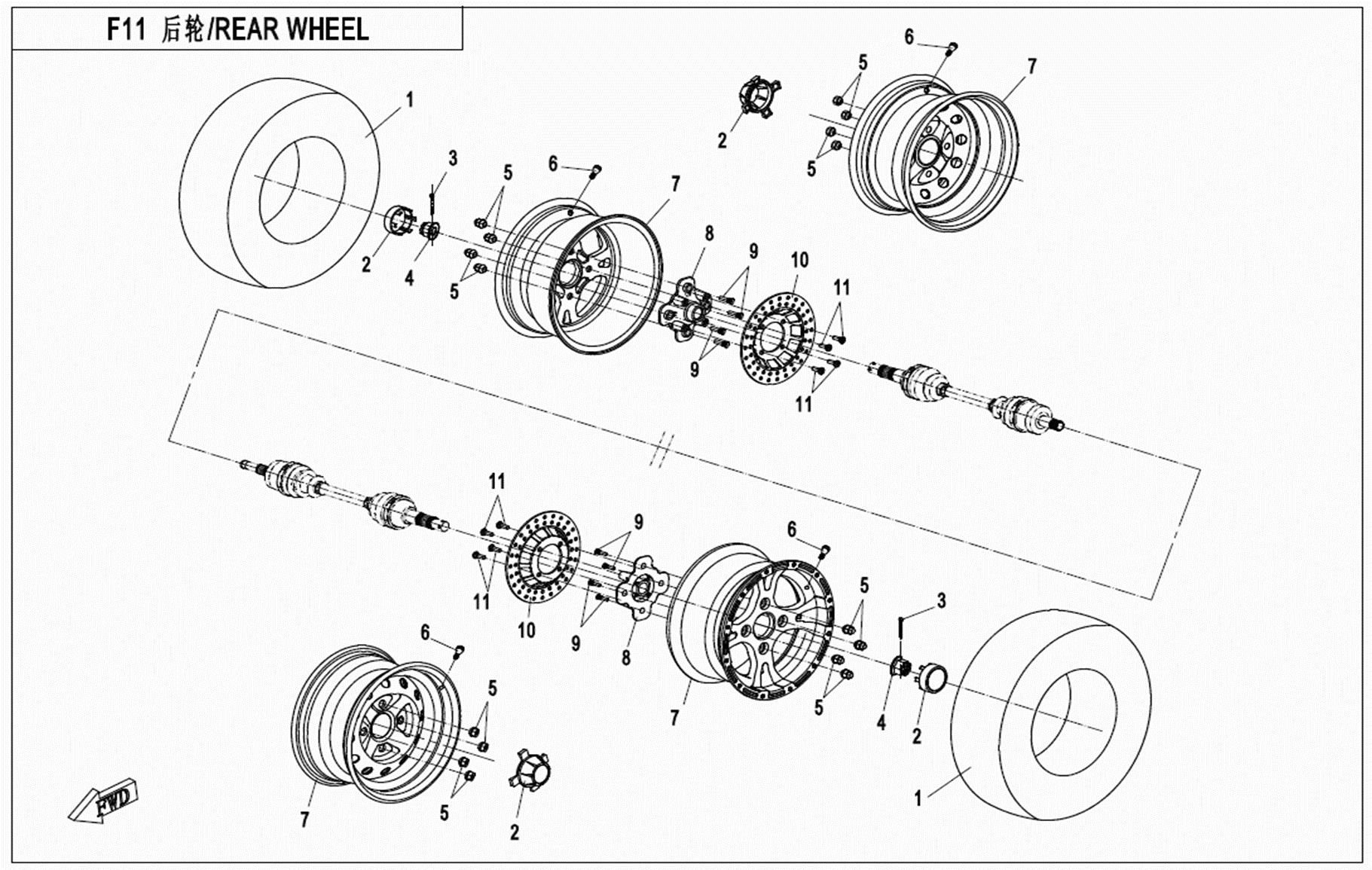 Picture of F11 - REAR WHEEL