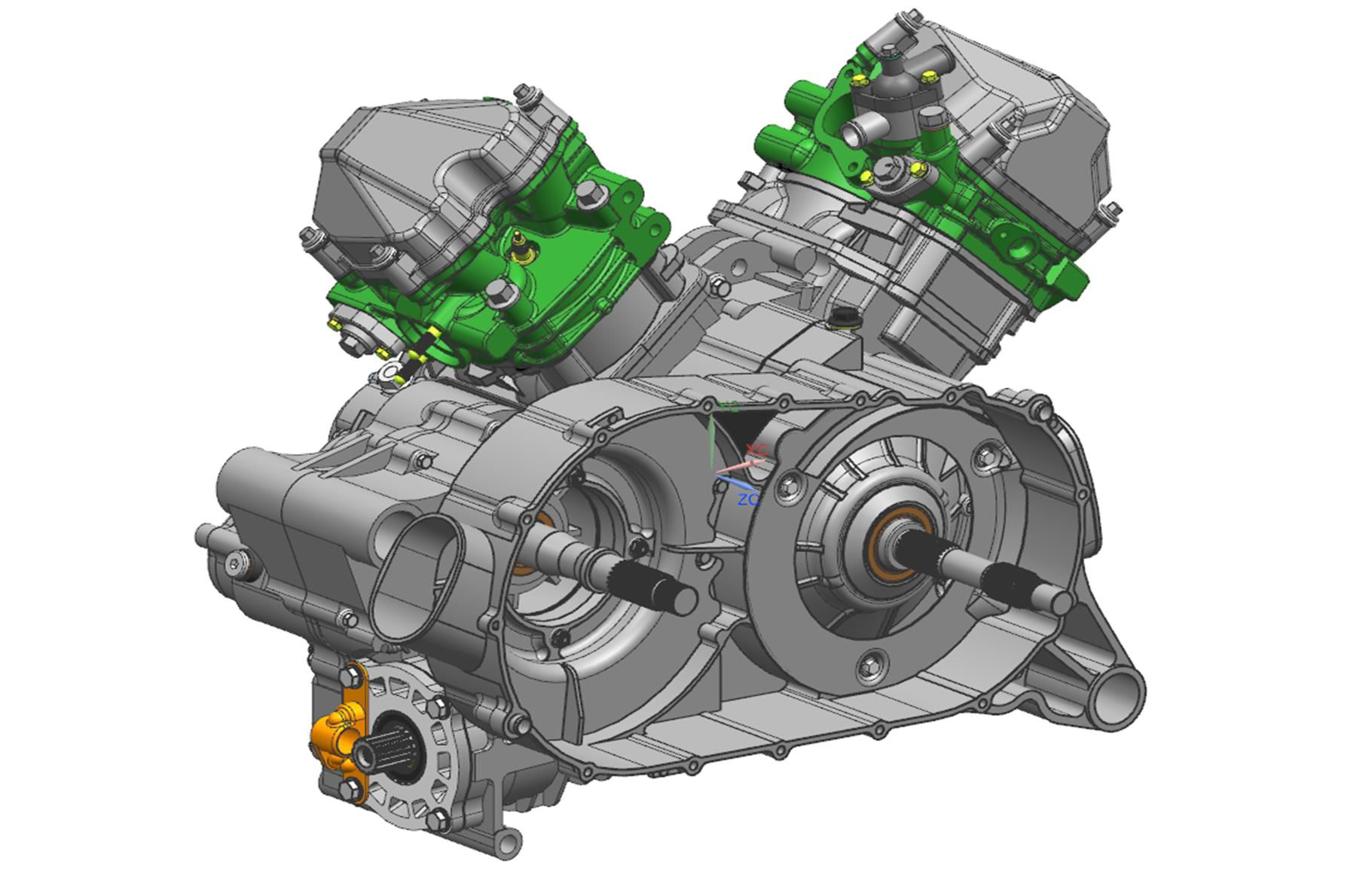 Picture of E00-2 - 2V91W ENGINE(SHORT FRONT OUTPUT SHAFT)