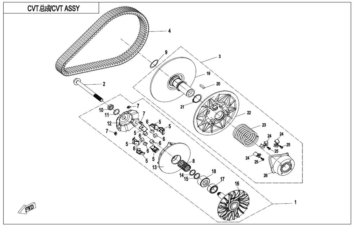 Picture of E05-B - CVT ASSY(AUSTRALIA)