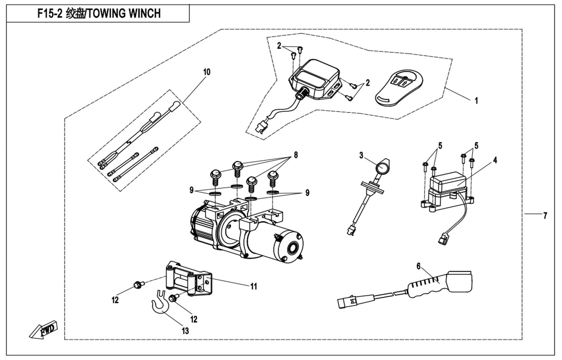 Picture of F15-2 - TOWING WINCH