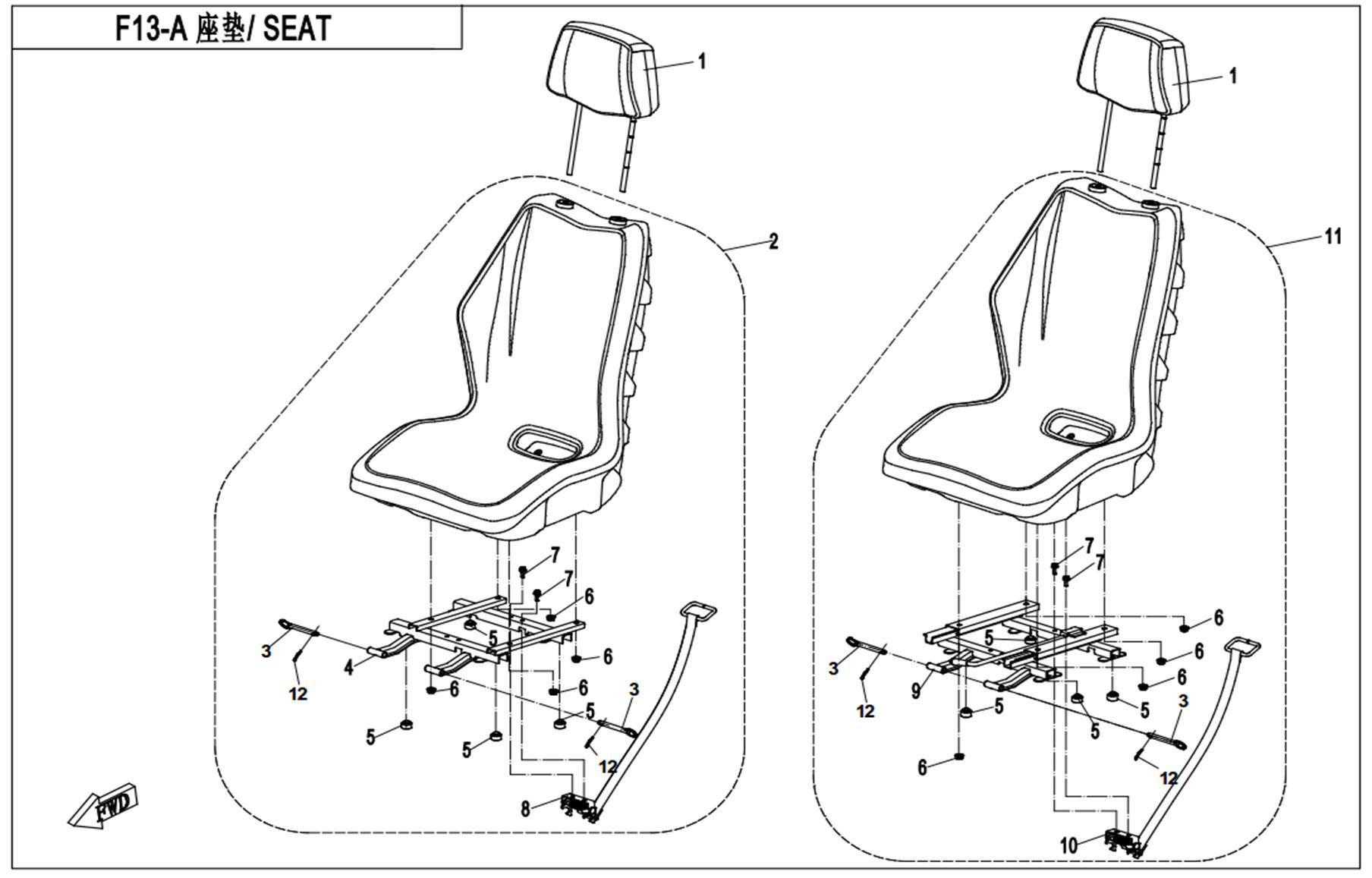 Picture of F13-A - SEAT(ORDINARY)